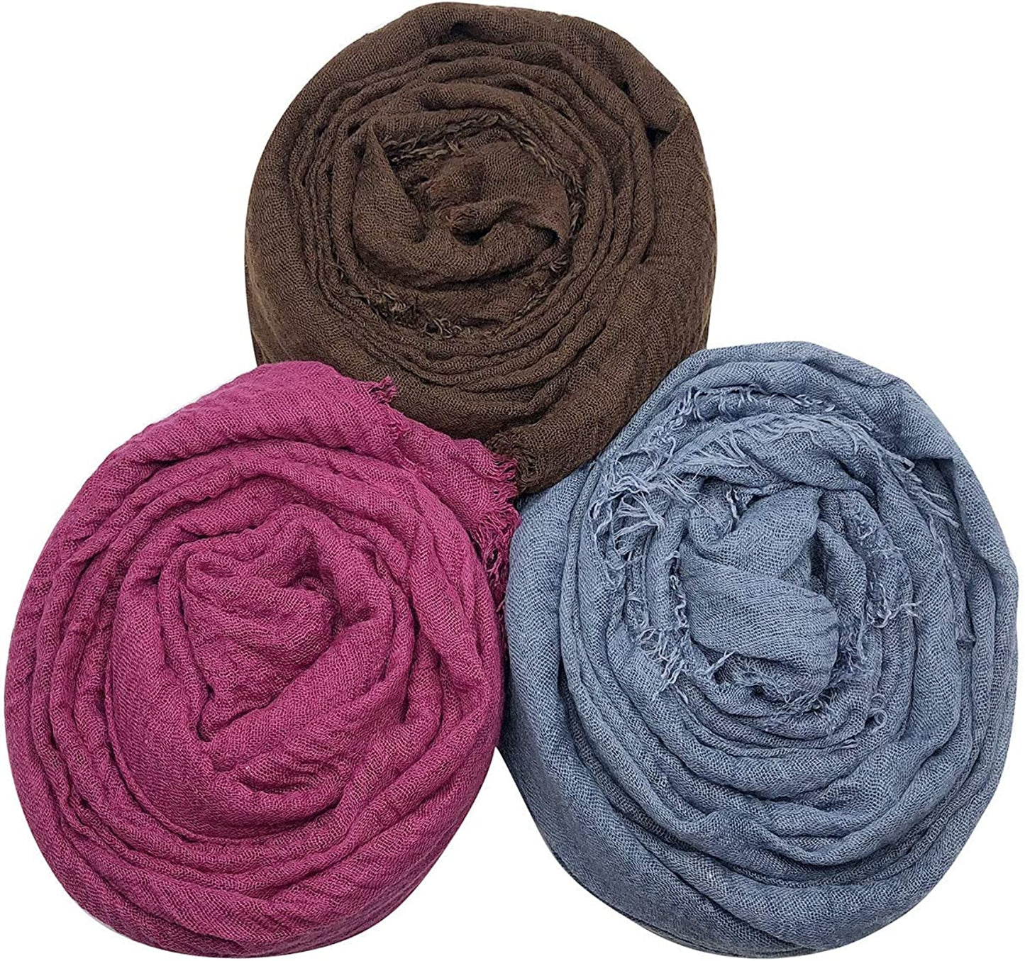 MANSHU 6 PCS Women Soft Scarf Shawl Long Scarf, Scarf and Wrap, Big Head Scarf Apparel & Accessories > Clothing Accessories > Scarves & Shawls MANSHU