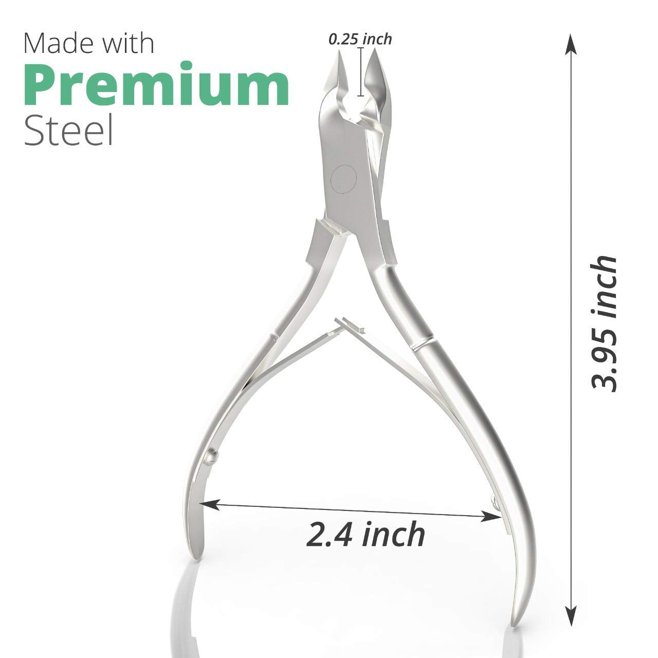Nail Cuticle Trimmer Professional Cuticle Cutter Stainless Steel Cuticle Nippers with Sharp Blades and Double Spring Cuticle Clippers for Nail Care Pedicure Manicure Nail Tools (Silver) Health & Beauty > Personal Care > Cosmetics > Cosmetic Tools > Nail Tools GREEN ESTETICA