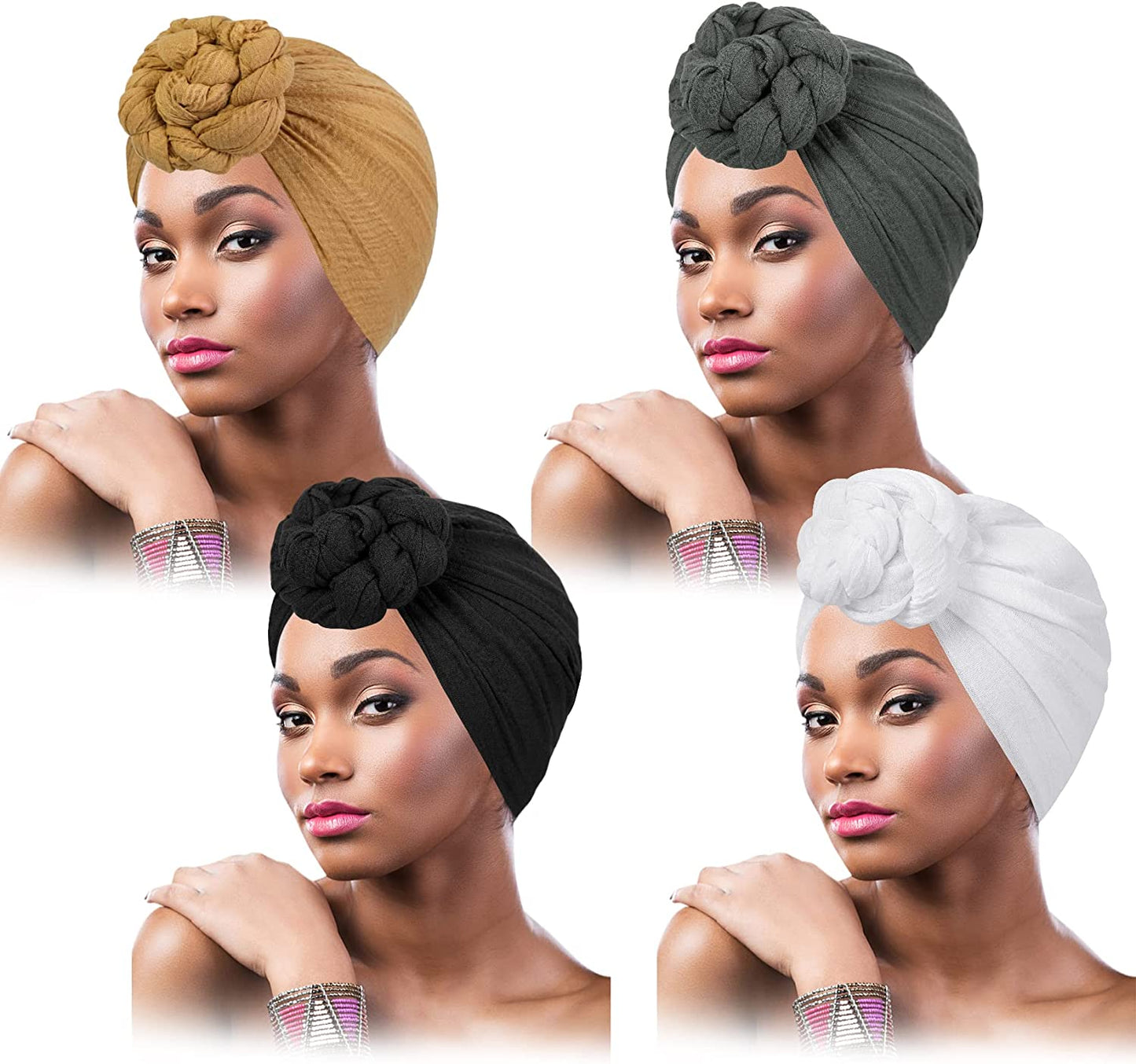 Chalier Hijab Scarfs Shawl Set for Women, Fashion Soft Scarves Lightweight Head Scarf for All Season(White) Apparel & Accessories > Clothing Accessories > Scarves & Shawls Chalier