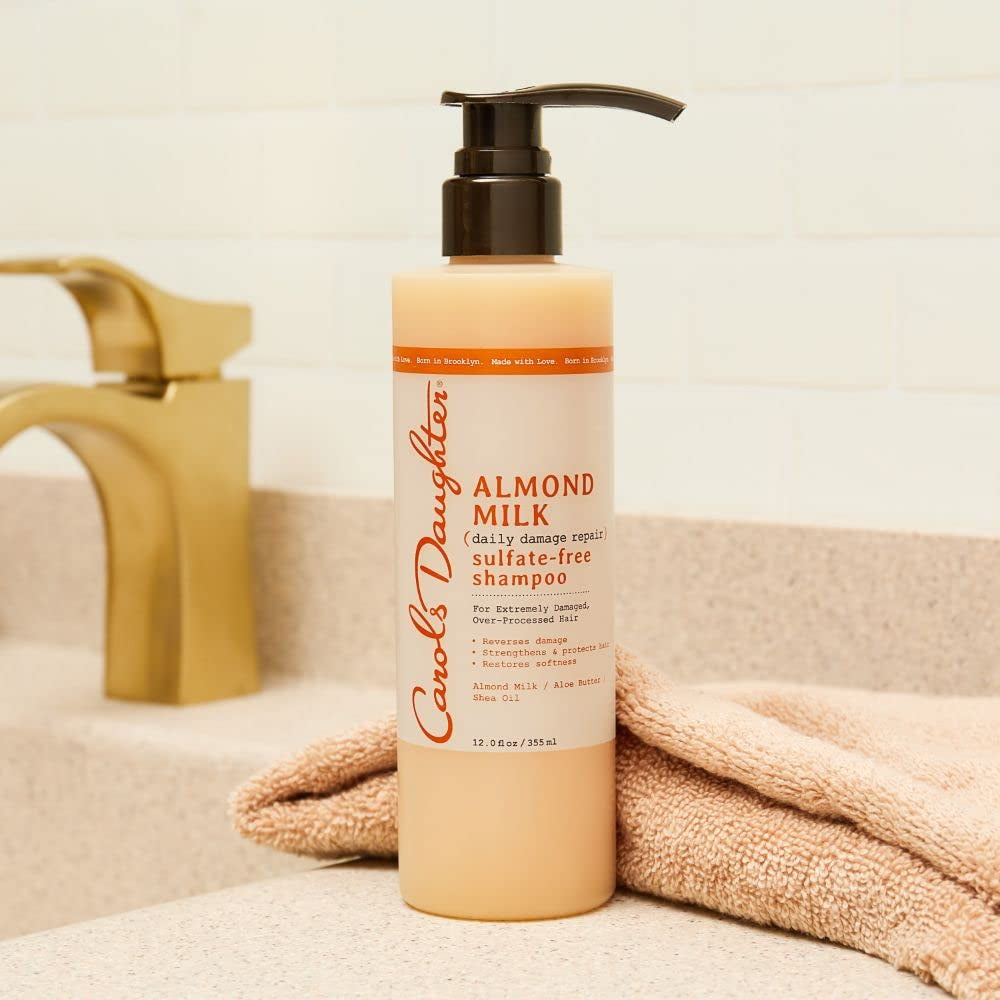 Carol’S Daughter Almond Milk Daily Damage Repair Sulfate Free Shampoo and Conditioner Set for Damaged Hair, Shampoo and Restoring Hair Conditioner with Shea and Aloe Health & Beauty > Personal Care > Hair Care Carol's Daughter