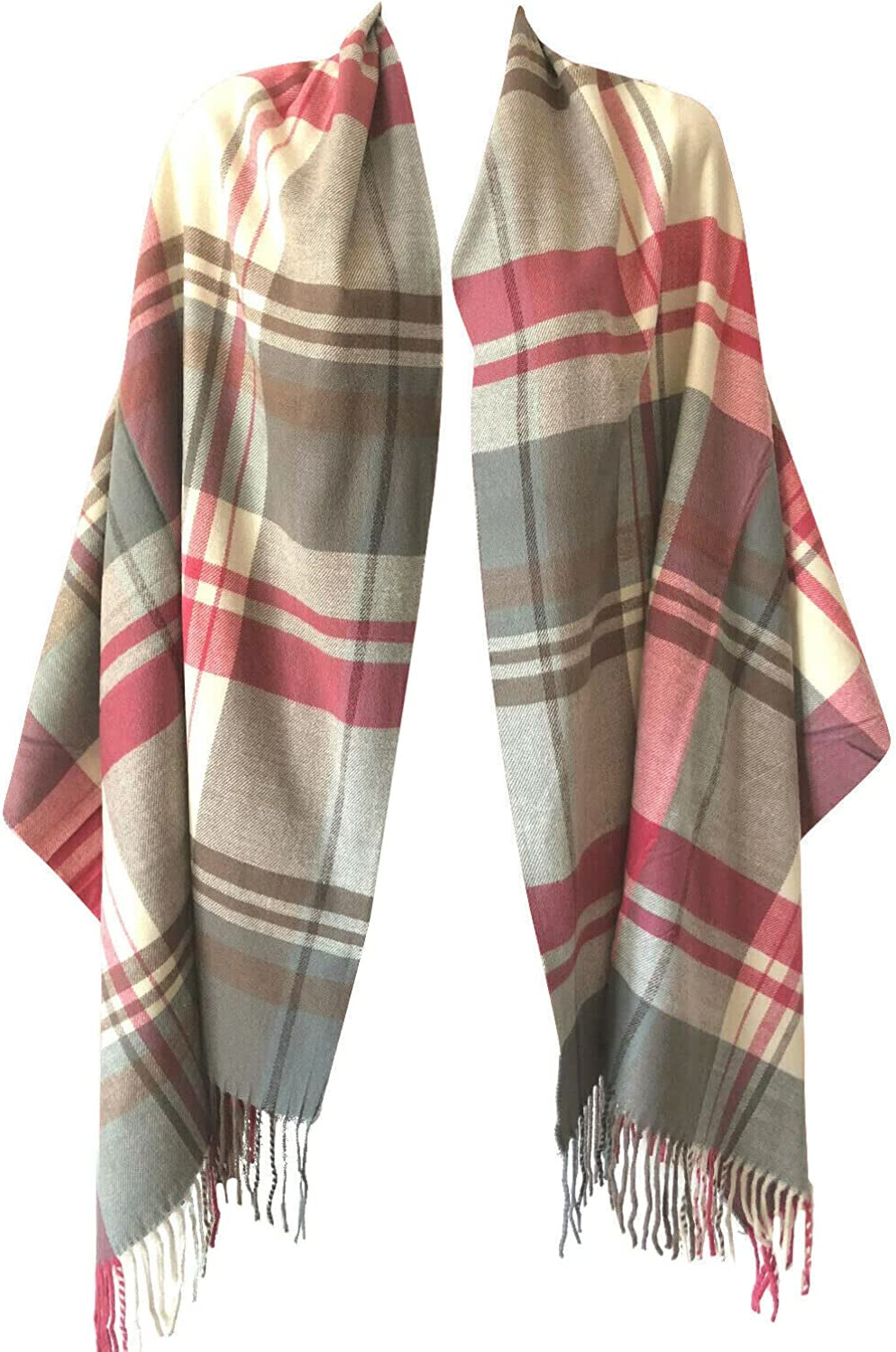 Women Oversized Scottish Clan Tartan Plaid Cashmere Feel Shawl Wrap Winter Scarf Apparel & Accessories > Clothing Accessories > Scarves & Shawls NY GOLDEN FASHION