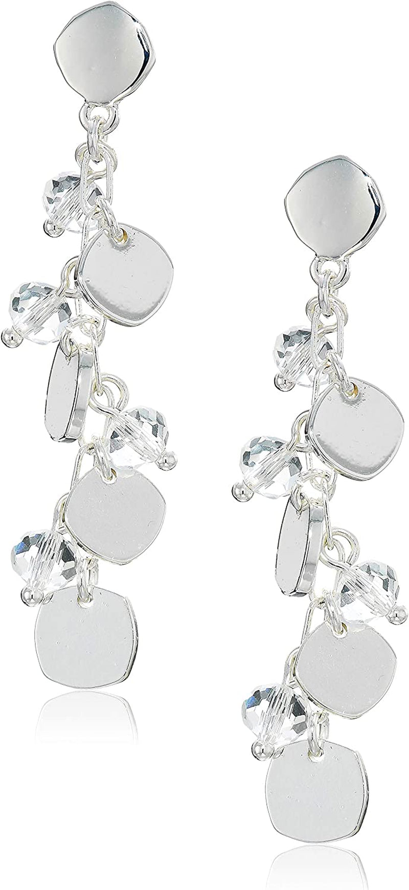 Nine West Classics Apparel & Accessories > Jewelry > Earrings KYLIE MAX Silver LAYERED LINEAR DROP