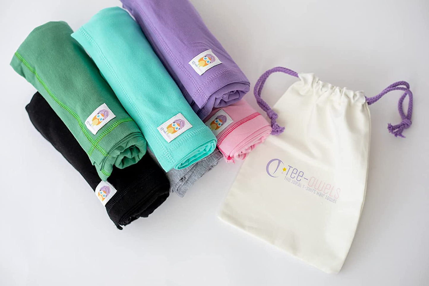Lilac Tee-Owel T-Shirt Towel (Shoulder to Longer) - Ideal Cotton T-Shirt Hair Towel - Promotes Healthy Hair by Preventing Damage, Breakage, and Frizz - Natural and Curly Hair Care Essential Health & Beauty > Personal Care > Hair Care Tee-Owels