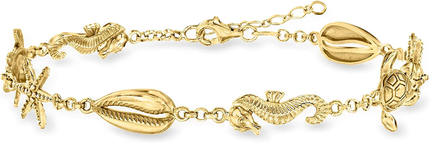 Ross-Simons Sea Life Anklet Apparel & Accessories > Jewelry > Anklets Ross-Simons