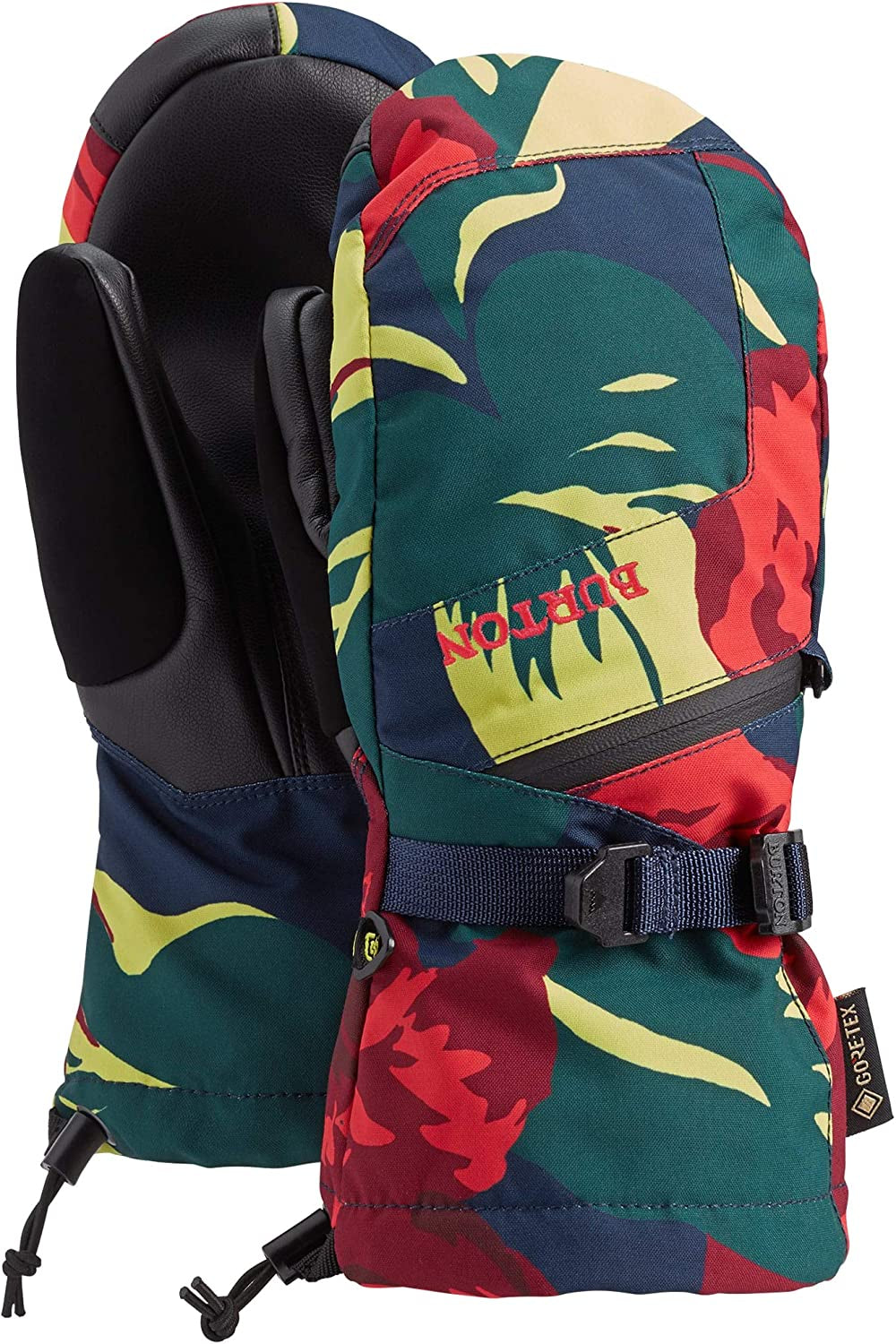 Burton Gore-Tex Mittens Womens Apparel & Accessories > Clothing Accessories > Gloves & Mittens Burton Snowboards Hibiscus Pink Oversized Floral X-Small