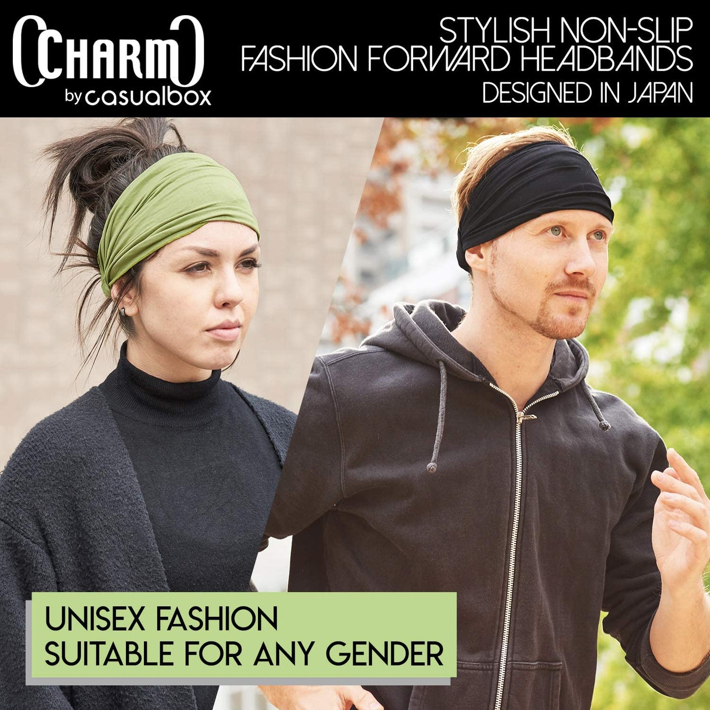 CCHARM Headband Bandana Japanese Style - Mens Head Wrap Womens Hair Band by Casualbox Apparel & Accessories > Clothing Accessories > Bandanas & Headties CCHARM