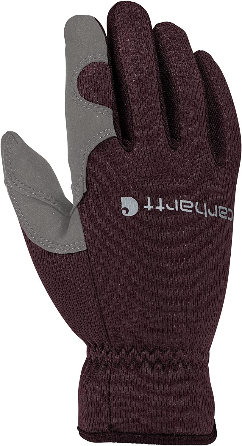 Carhartt Women'S Flex Breathable Spandex Work Glove Apparel & Accessories > Clothing Accessories > Gloves & Mittens Carhartt Blackberry Grey Medium