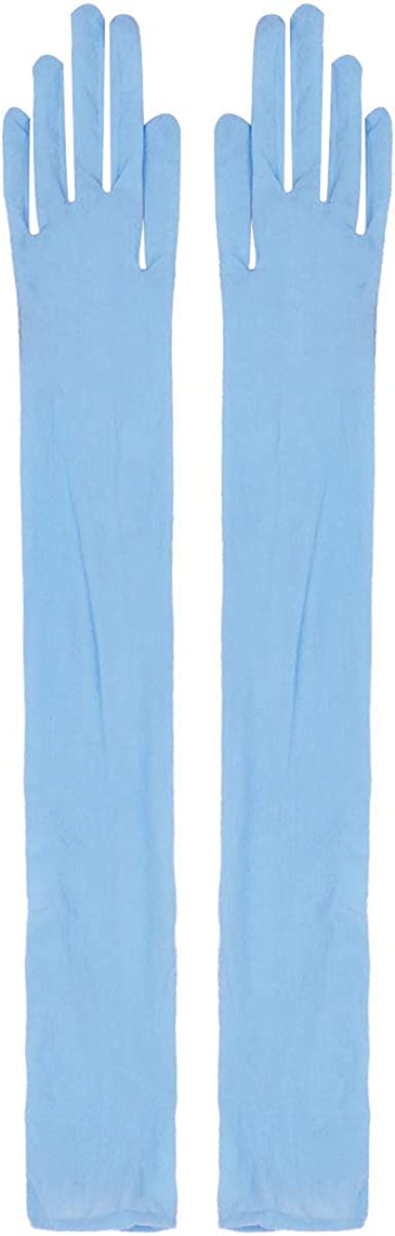 Tiaobug Women'S Ultra-Thin Sheer Seamless Nylon Mesh Opera Length Glove Mittens Apparel & Accessories > Clothing Accessories > Gloves & Mittens TiaoBug