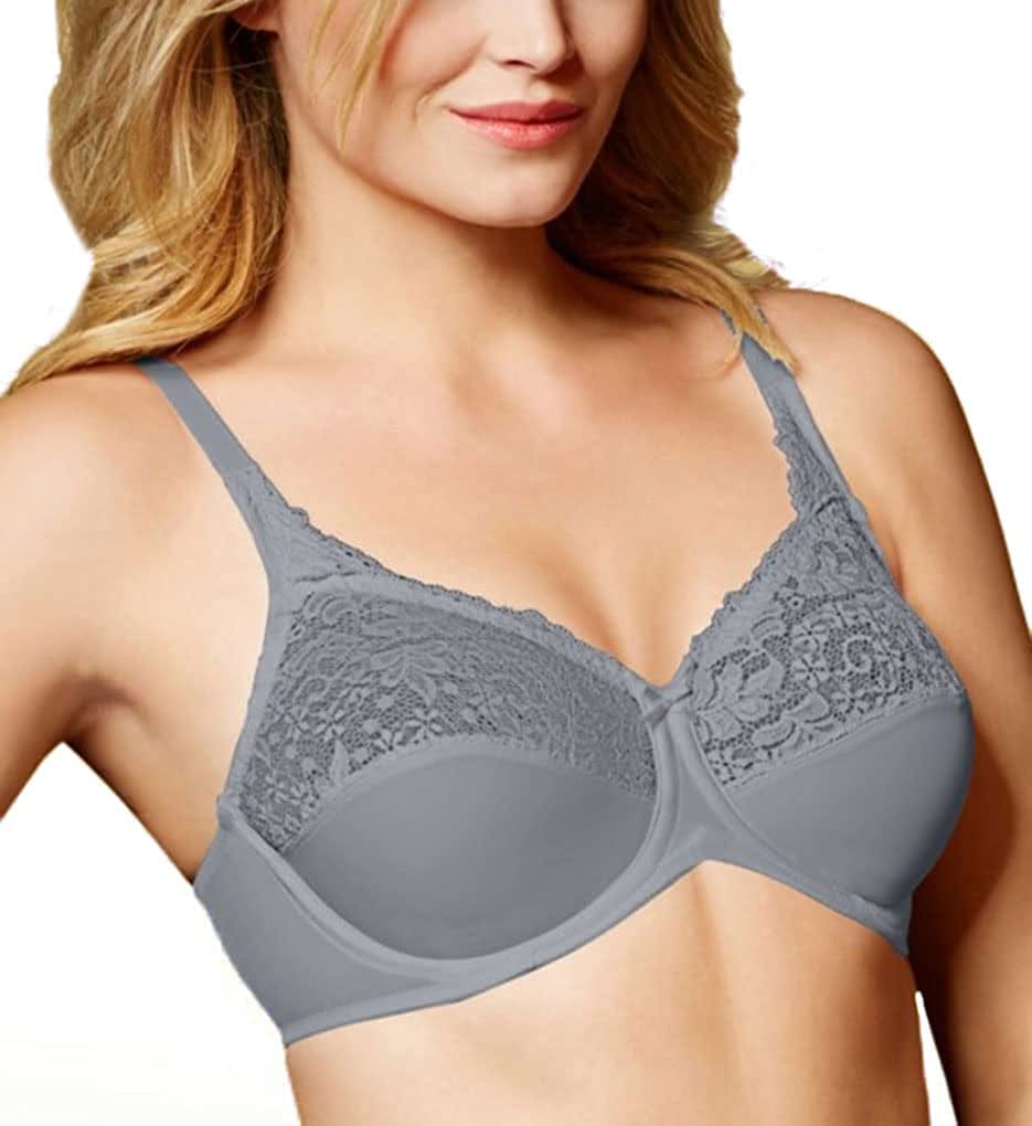 Bali Lilyette Minimizer Bra, Lacey Underwire Bra with Full-Coverage & Natural Support, Underwire Bra for Everyday Wear
