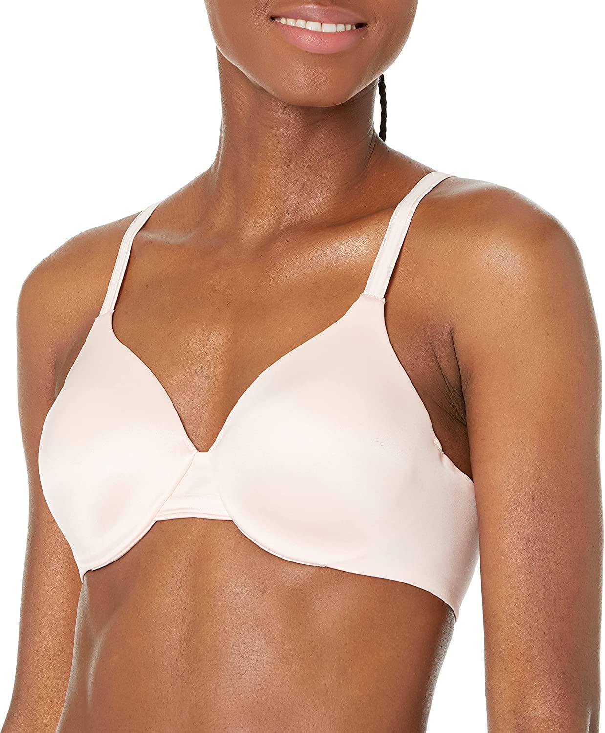 Bali One Smooth U Underwire Bra, Smoothing Shapewear Bra, Concealing Full-Coverage Bra with Front-To-Back Smoothing Blushing Pink / 36B