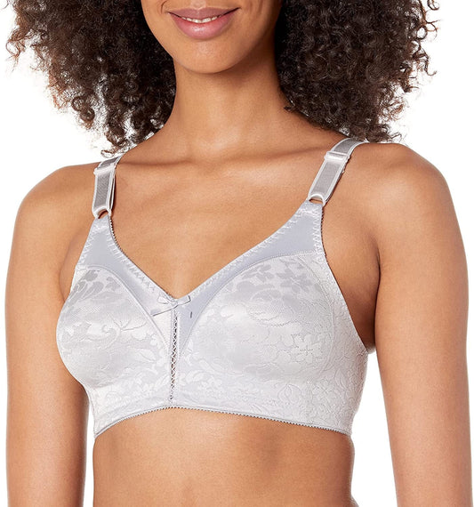 Bali Women'S Double Support Wireless, Full-Coverage Lace Bra (Retired Colors) Crystal Grey / 36DD