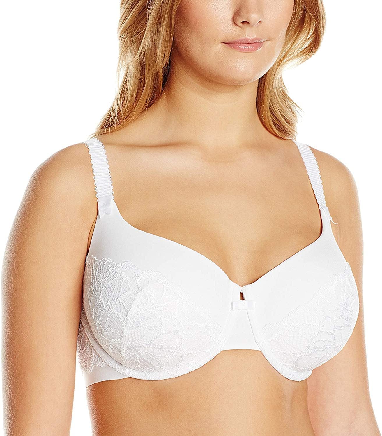 Bali Women'S Lace Desire Foam Underwire Bra White / 42B