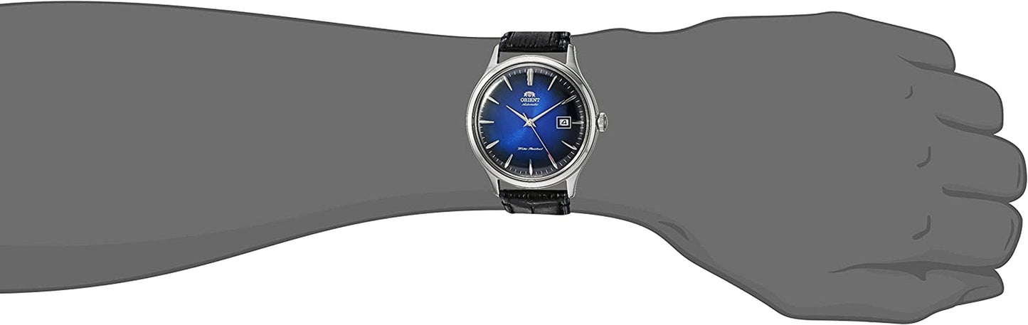 'Bambino Version IV' Japanese Automatic Stainless Steel and Leather Dress Watch