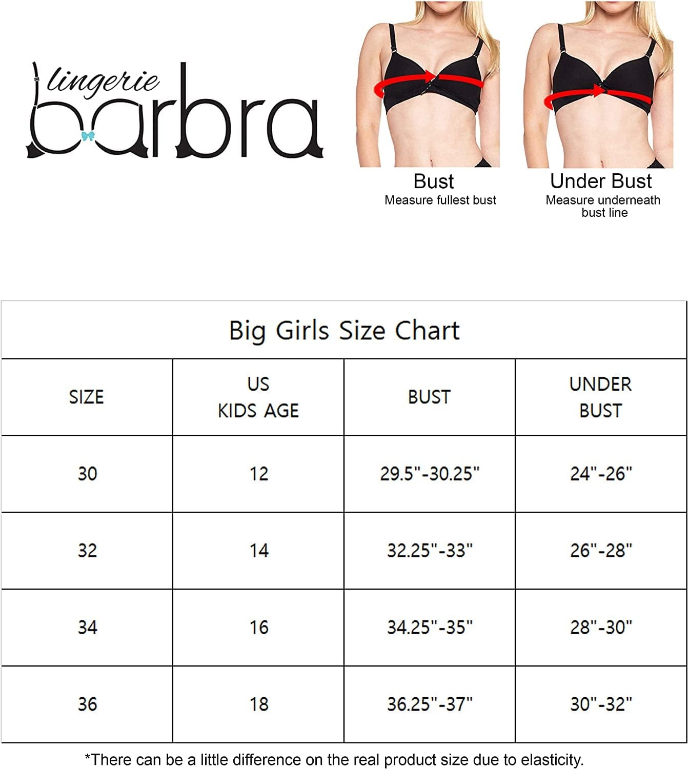 Barbra Lingerie Big Girls Bras for Teen Girl Wireless Molded Padded Juniors Training Bra 5 Pack