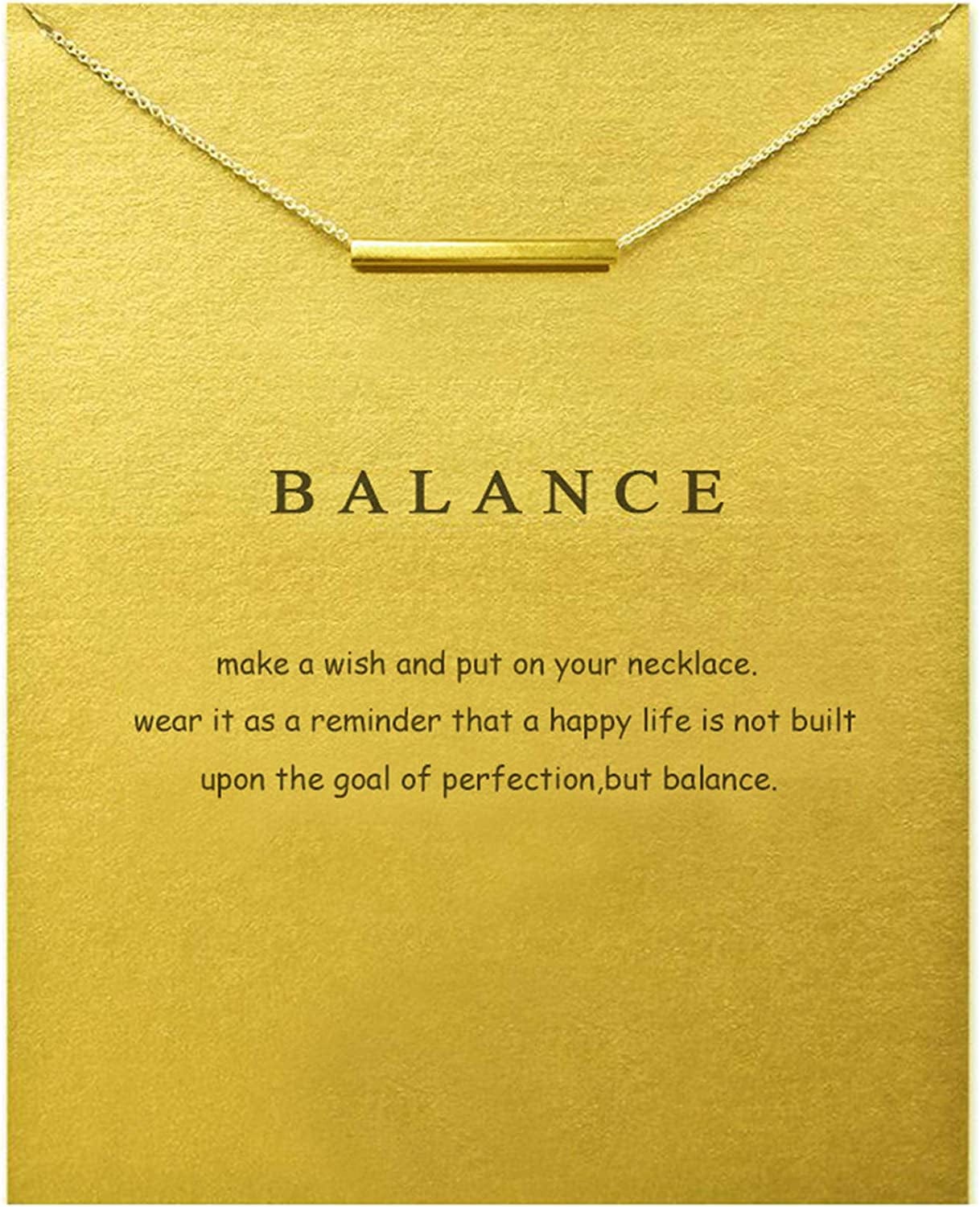 Baydurcan Friendship Anchor Compass Necklace Good Luck Elephant Pendant Chain Necklace with Message Card Gift Card gold bar