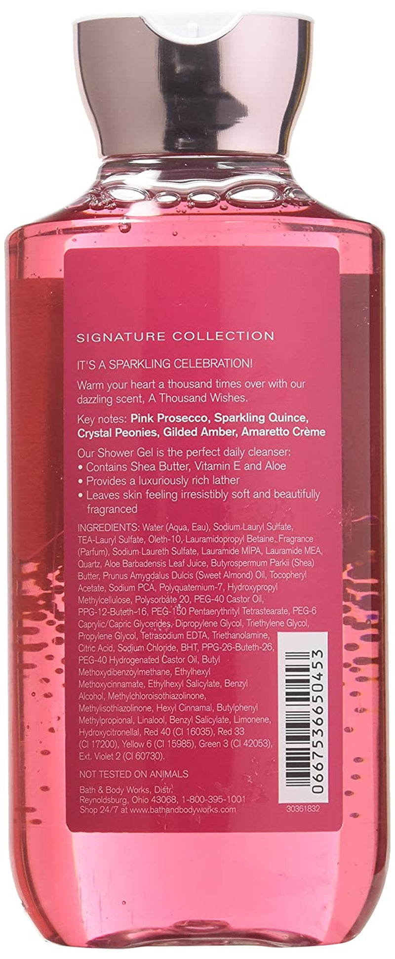 Bath & Body Works, Signature Collection Shower Gel, a Thousand Wishes, 10 Ounce Health & Beauty > Personal Care > Cosmetics > Bath & Body Bath & Body Works
