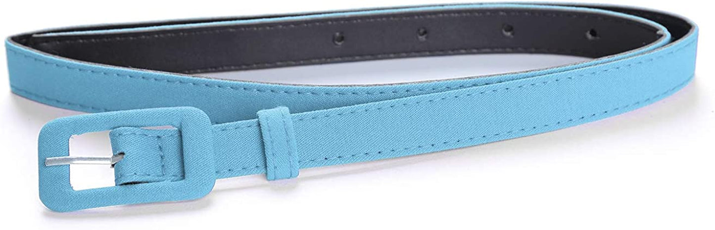 MUXXN Womens Belt- Solid Color Basic Belt for Casual Formal Dress or Jeans Apparel & Accessories > Clothing Accessories > Belts MUXXN Airy Blue Large