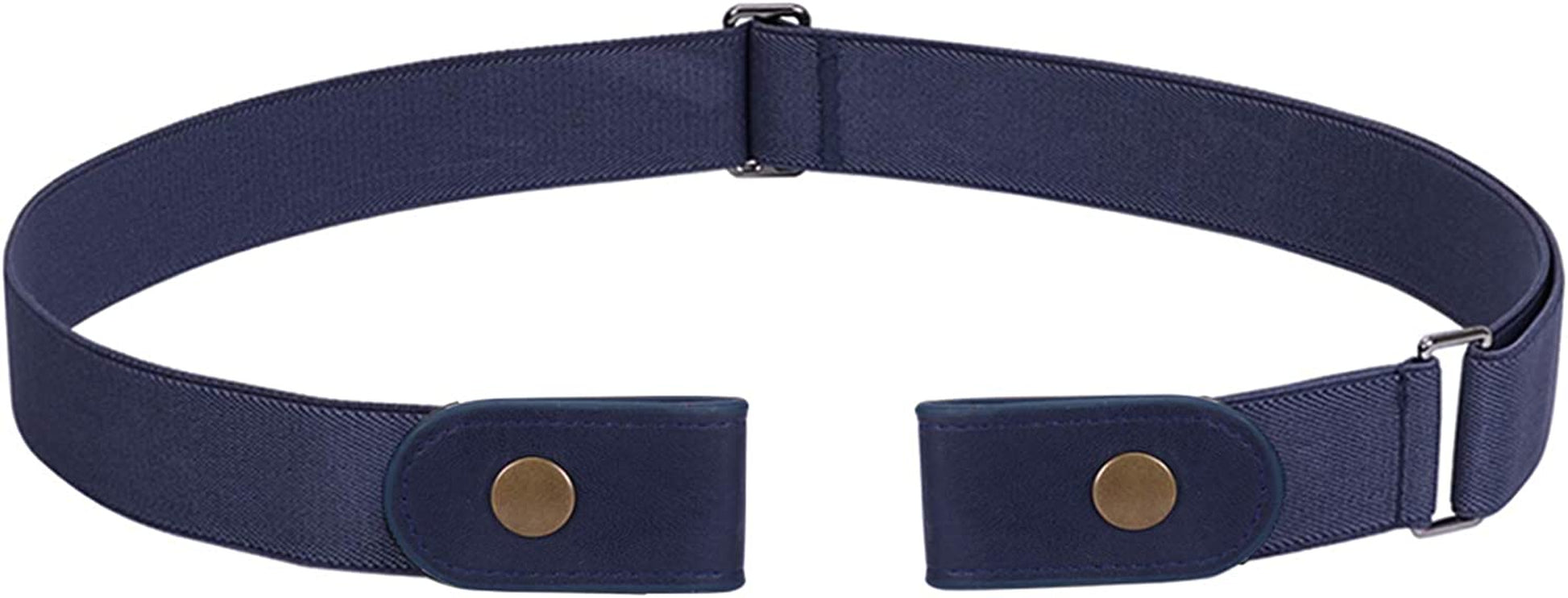 No Buckle Stretch Belt for Women Men Elastic Waist Belt up to 72 Inch for Jeans Pants Apparel & Accessories > Clothing Accessories > Belts WERFORU E-blue+blue Leather Pants Size 31"-50"