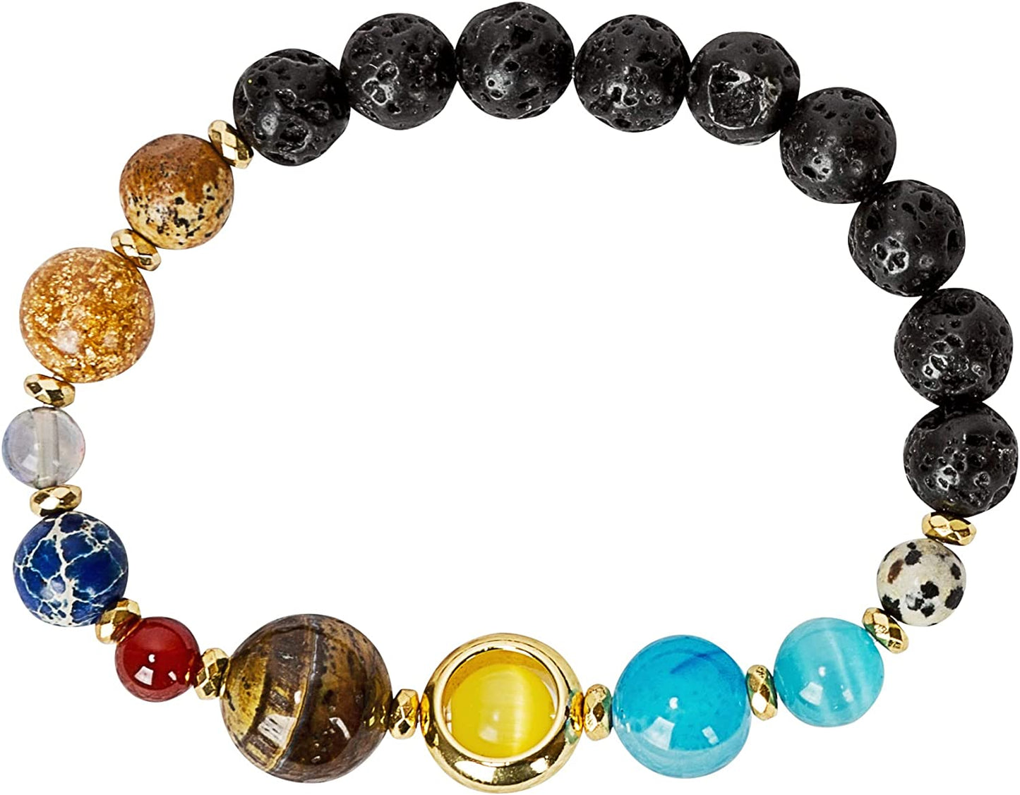 Spunkysoul New! His and Hers Couple Circle Distance Universe Bracelets Collection Apparel & Accessories > Jewelry > Bracelets SPUNKYsoul Hers Gold