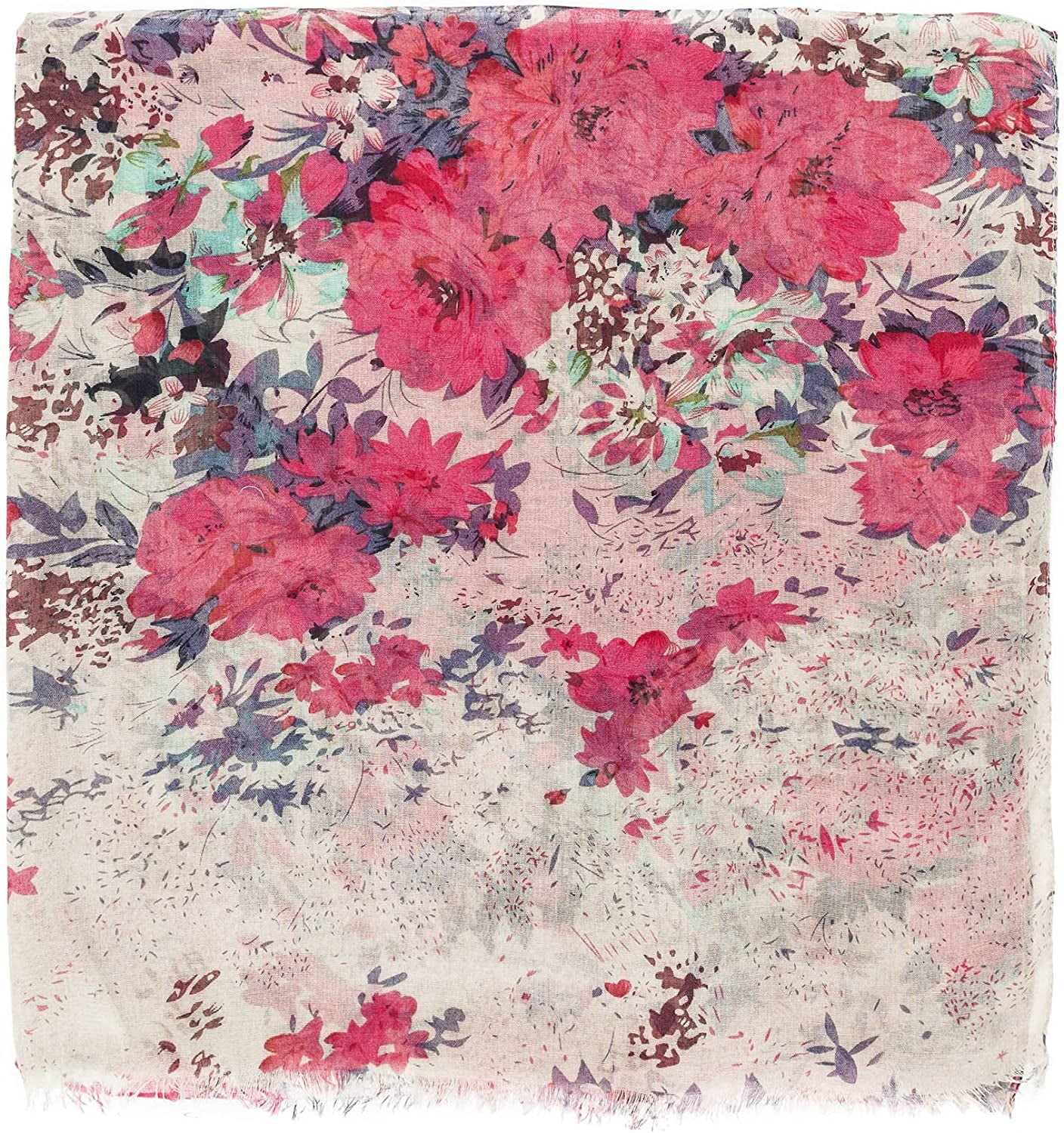 Scarf for Women Lightweight Floral Flower Scarves for Spring Spring Fall Winter Shawl Wrap Apparel & Accessories > Clothing Accessories > Scarves & Shawls MELIFLUOS DESIGNED IN SPAIN
