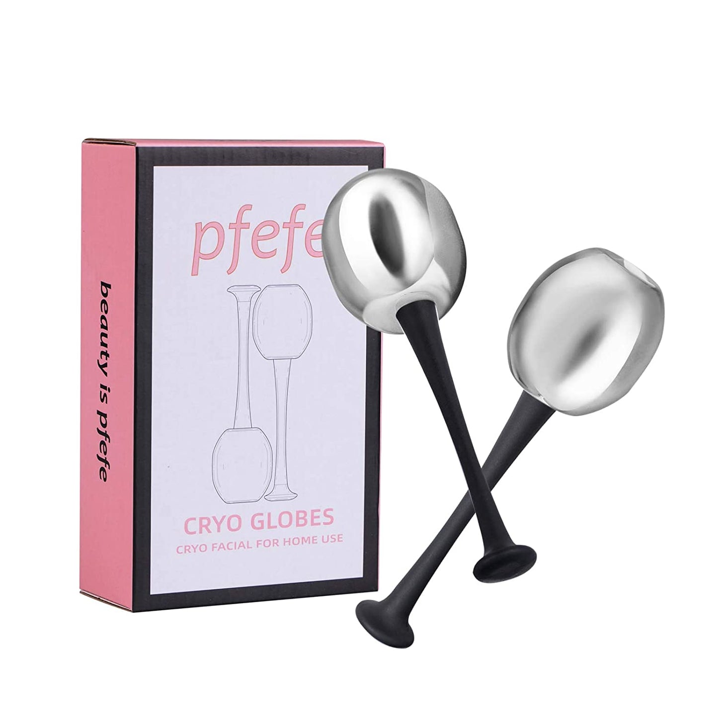 Ice Globes Facial Skin Care Freeze Tools for Women Face & Eyes, Stainless Steel Face Beauty Cryo Sticks Roller with Storage Case, Christmas/Valentines Day Gift Health & Beauty > Personal Care > Cosmetics > Cosmetic Tools > Skin Care Tools pfefe