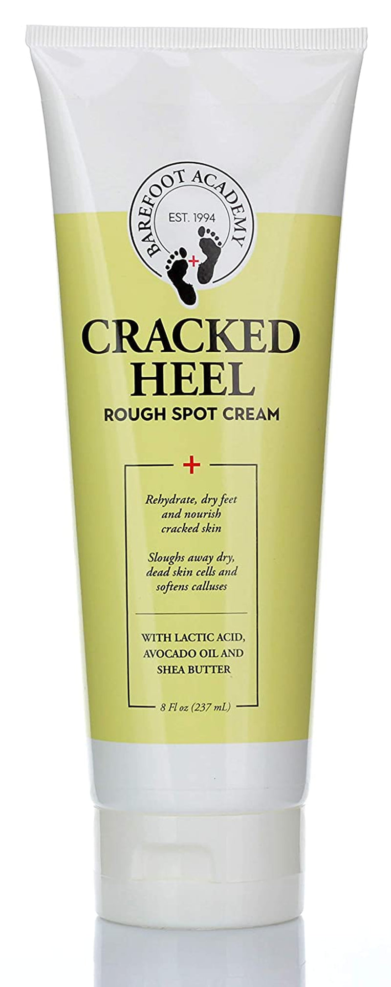 Barefoot Academy Heavy Duty Foot Care Scrub & Moisturizer Cream for Calluses, Dead Skin, Tough Heels, Cracked Heels, & Rough Spots on Feet, Skin Care for Feet, Large 8 Fl Oz (Cracked Heal Foot Cream) Health & Beauty > Personal Care > Foot Care Barefoot Academy Cracked Heal Foot Cream