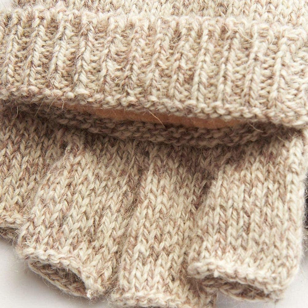 Hot Shot Ragg Wool Pop Top Fingerless Glove, Oatmeal Apparel & Accessories > Clothing Accessories > Gloves & Mittens Jacob Ash