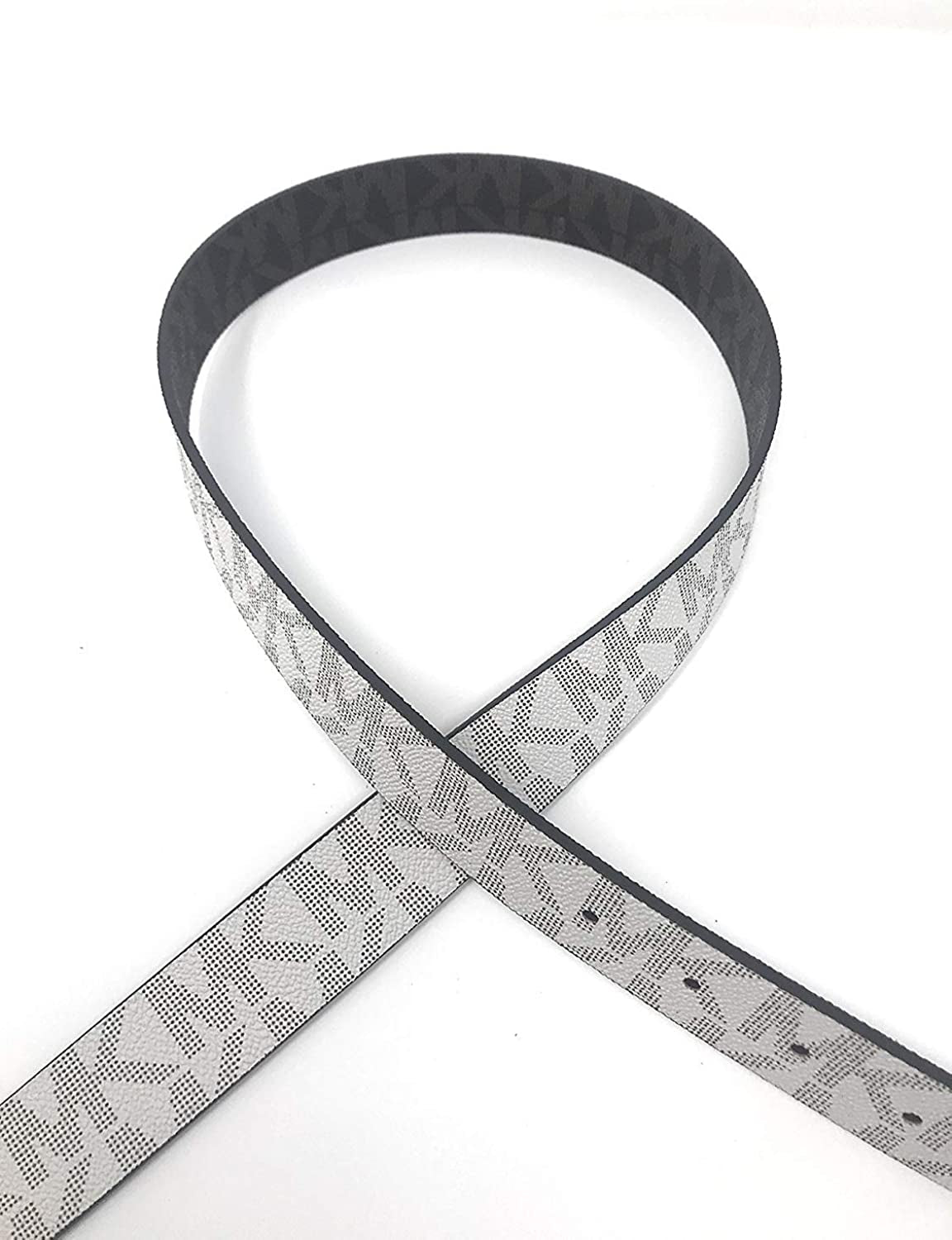 Michael Kors Women'S Rectangle Buckle Reversible Brown to Vanilla Logo Belt Apparel & Accessories > Clothing Accessories > Belts Michael Kors