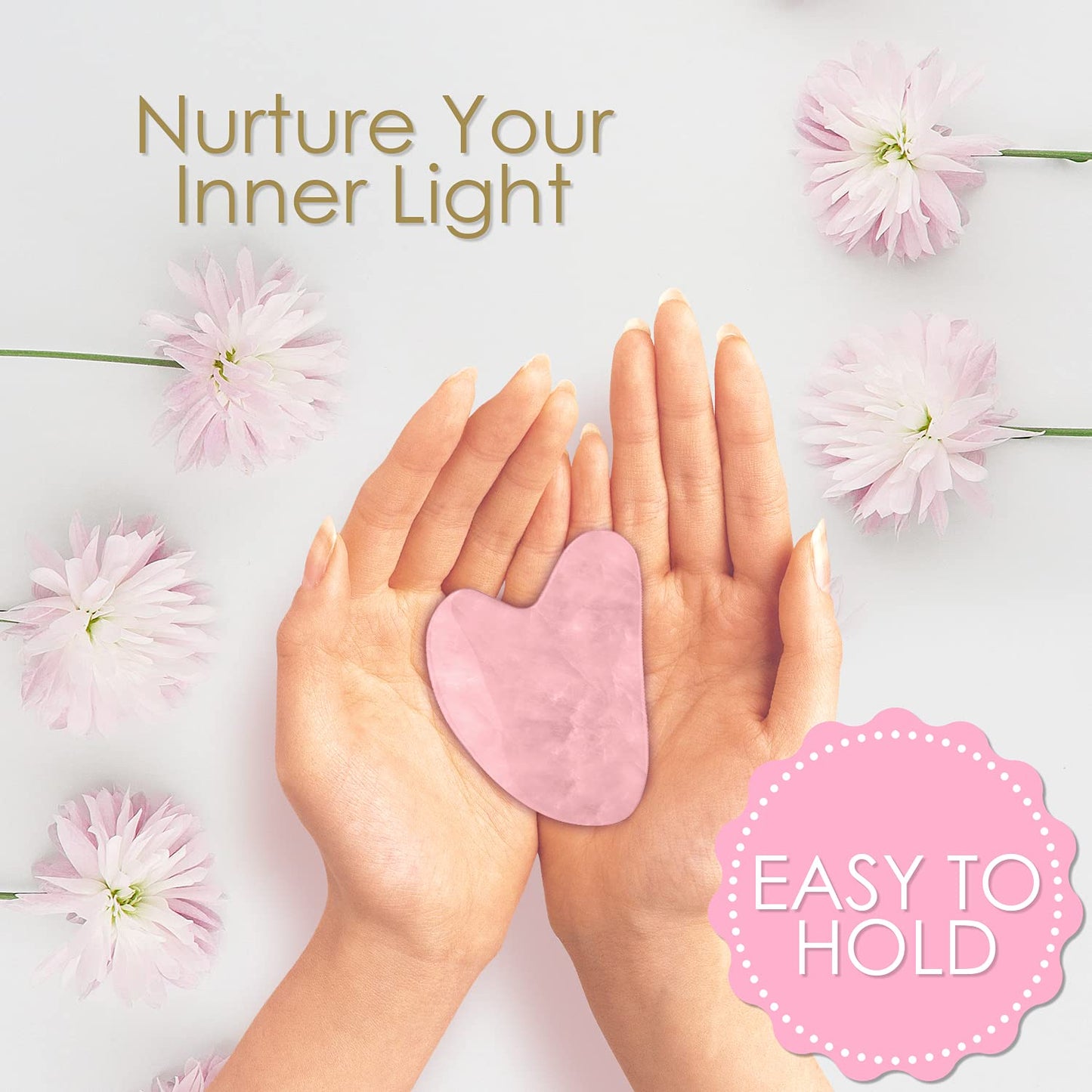 Radiant Harmony Gua Sha - Rose Quartz Gua Sha Facial Tools as Face Massager - Guasha Tool for Face Skin Care Tools - Easy to Use - Arrives in a Luxury Box & Bag with Guide - Gifts for Women Health & Beauty > Personal Care > Cosmetics > Cosmetic Tools > Skin Care Tools RADIANT HARMONY
