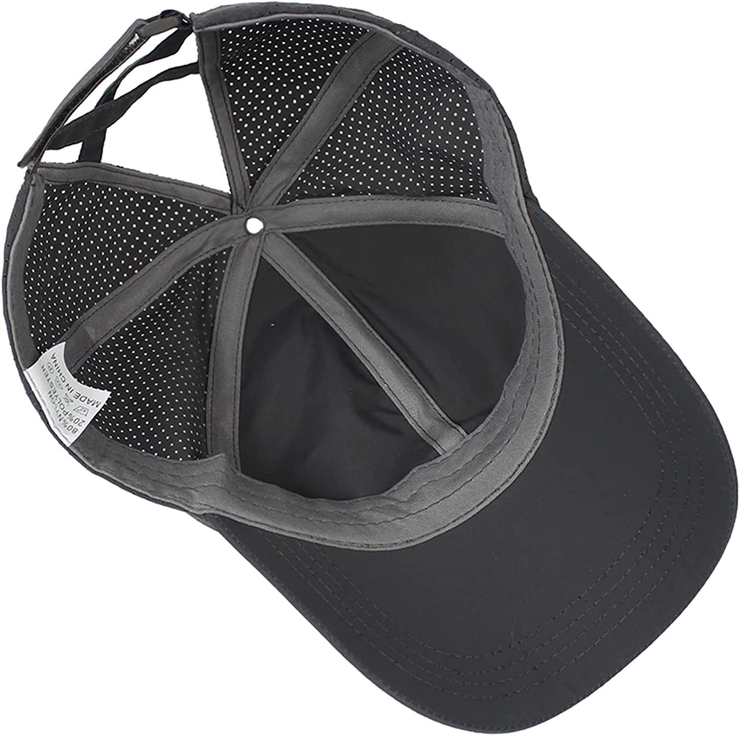 Mukeyo Womens Criss Cross Ponytail Baseball Cap Adjustable Messy High Bun Ponycap Quick Drying Hat Apparel & Accessories > Clothing Accessories > Hats KYLIE MAX