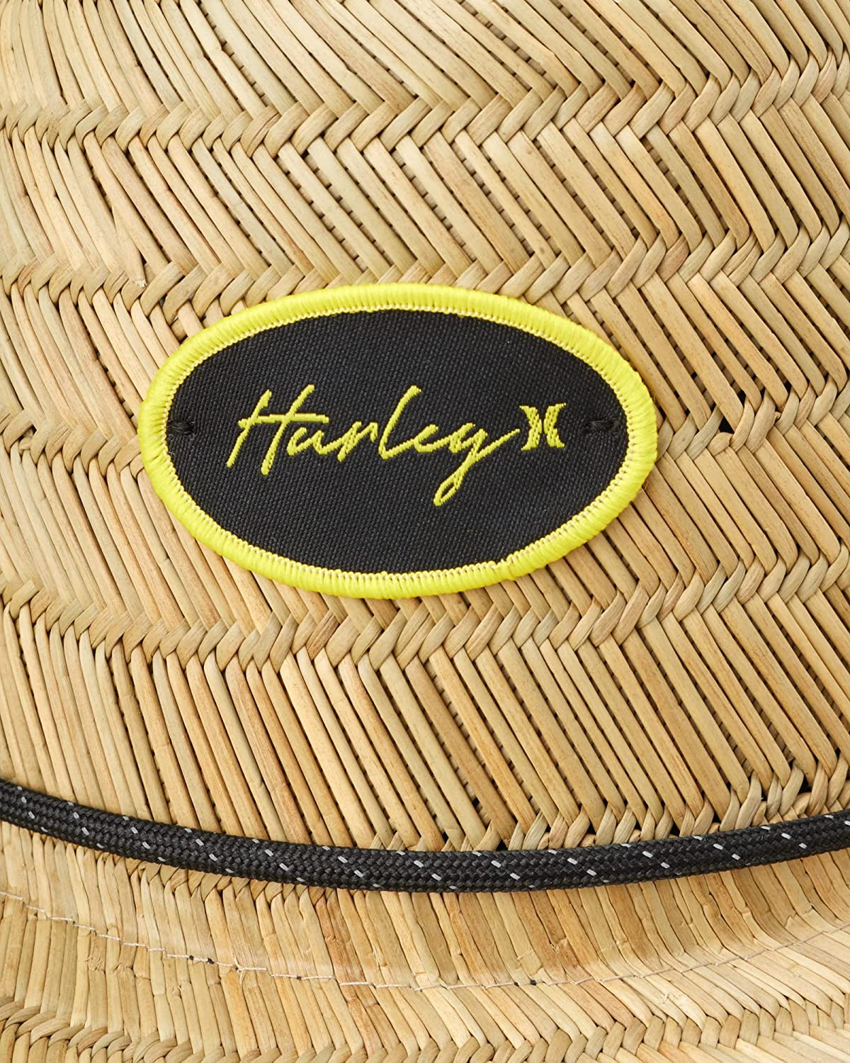 Hurley Women'S Straw Hat - Capri Medium Brim Real Straw Lifeguard Sun Hat with Chin Strap Apparel & Accessories > Clothing Accessories > Hats Hurley