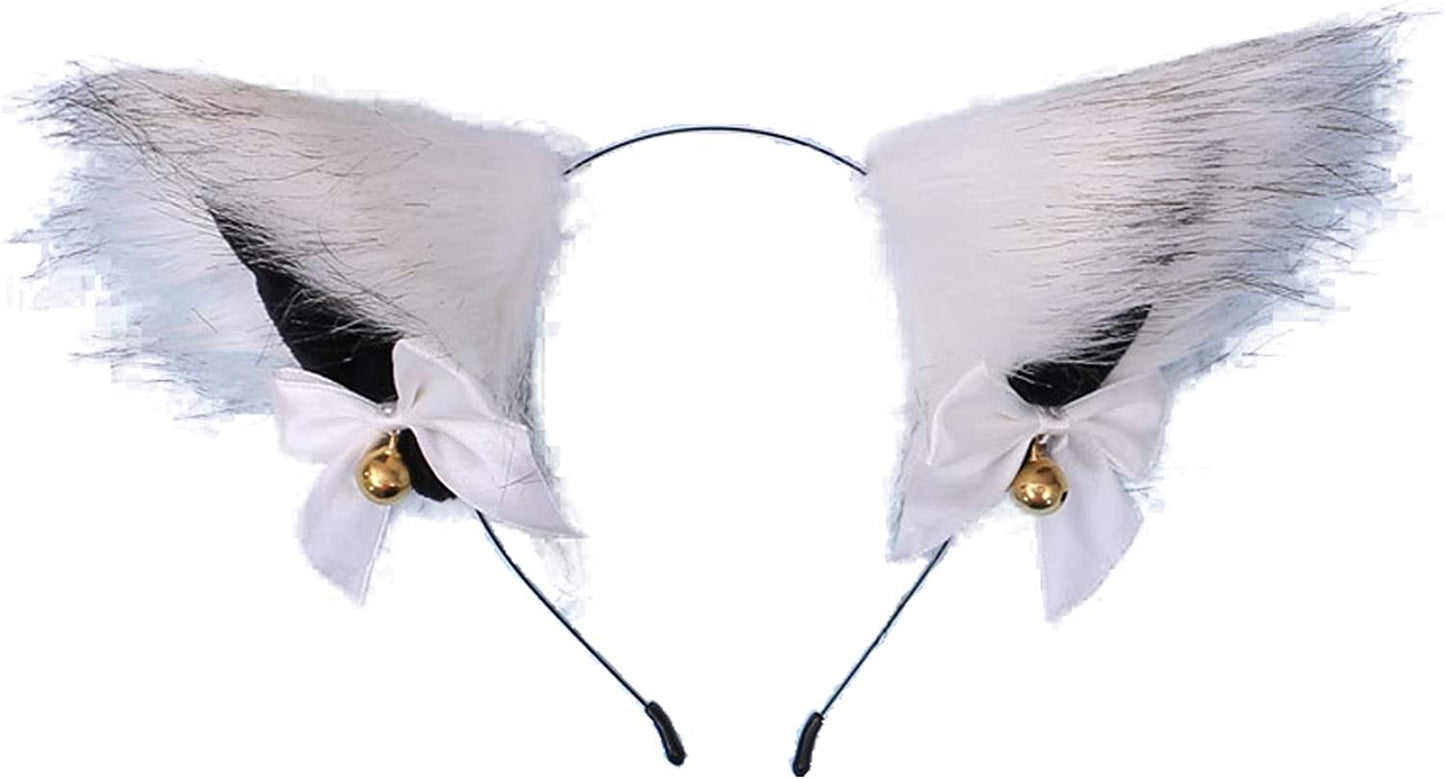 Faylay Cosplay Girl Plush Furry Cat Ears Headwear Accessory for Cam Girl Party Apparel & Accessories > Clothing Accessories > Headwear Faylay 9-bjhhlbhdj