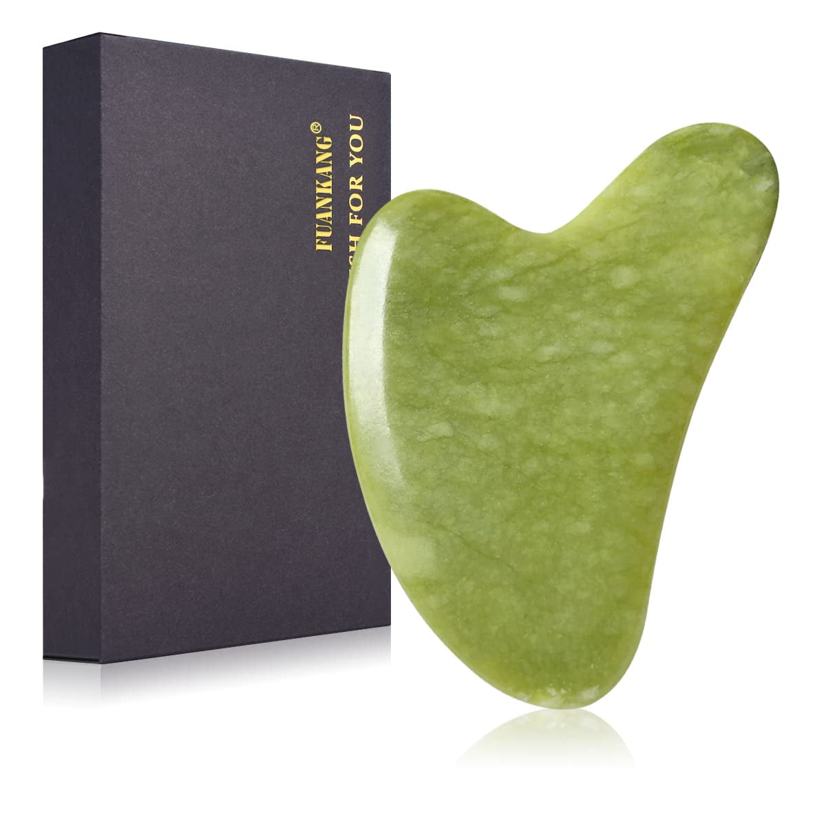 Gua Sha Facial Tools Stone Massage Guasha Tool for Face - by FUANKANG (Green) Health & Beauty > Personal Care > Cosmetics > Cosmetic Tools > Skin Care Tools FUANKANG Emerald Green