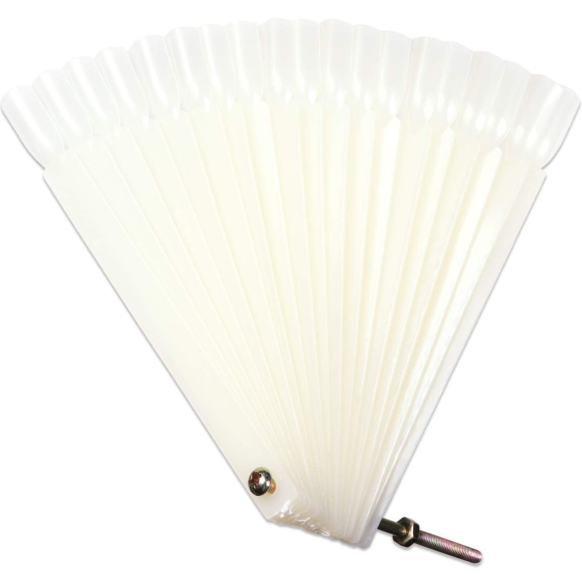 Beauticom® 50 Clear Acrylic False Tip Sticks with Metal Ring Holders Fan-Shaped Nail Art Display Chart Practice Tips Tool - 50 Tips Health & Beauty > Personal Care > Cosmetics > Cosmetic Tools > Nail Tools Beauticom Tips Chart Fan (Natural) 50 Count (Pack of 1)