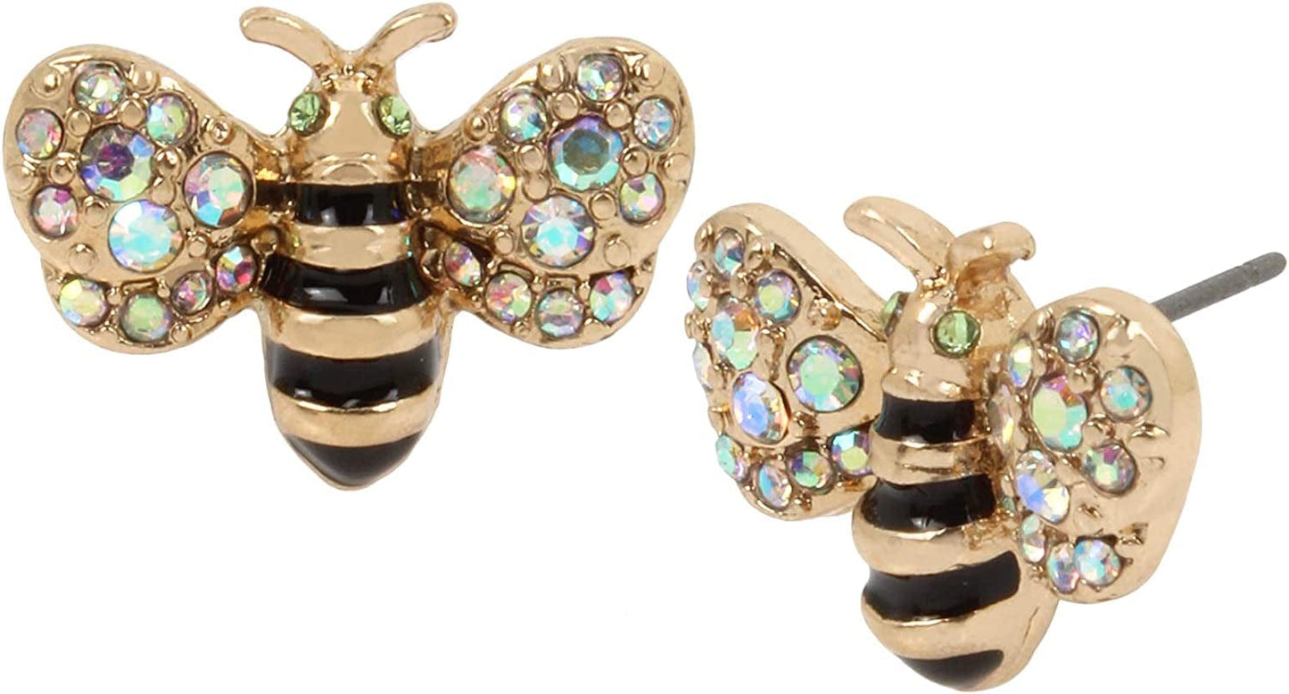 Bee Stud Earrings YELLOW / One Size