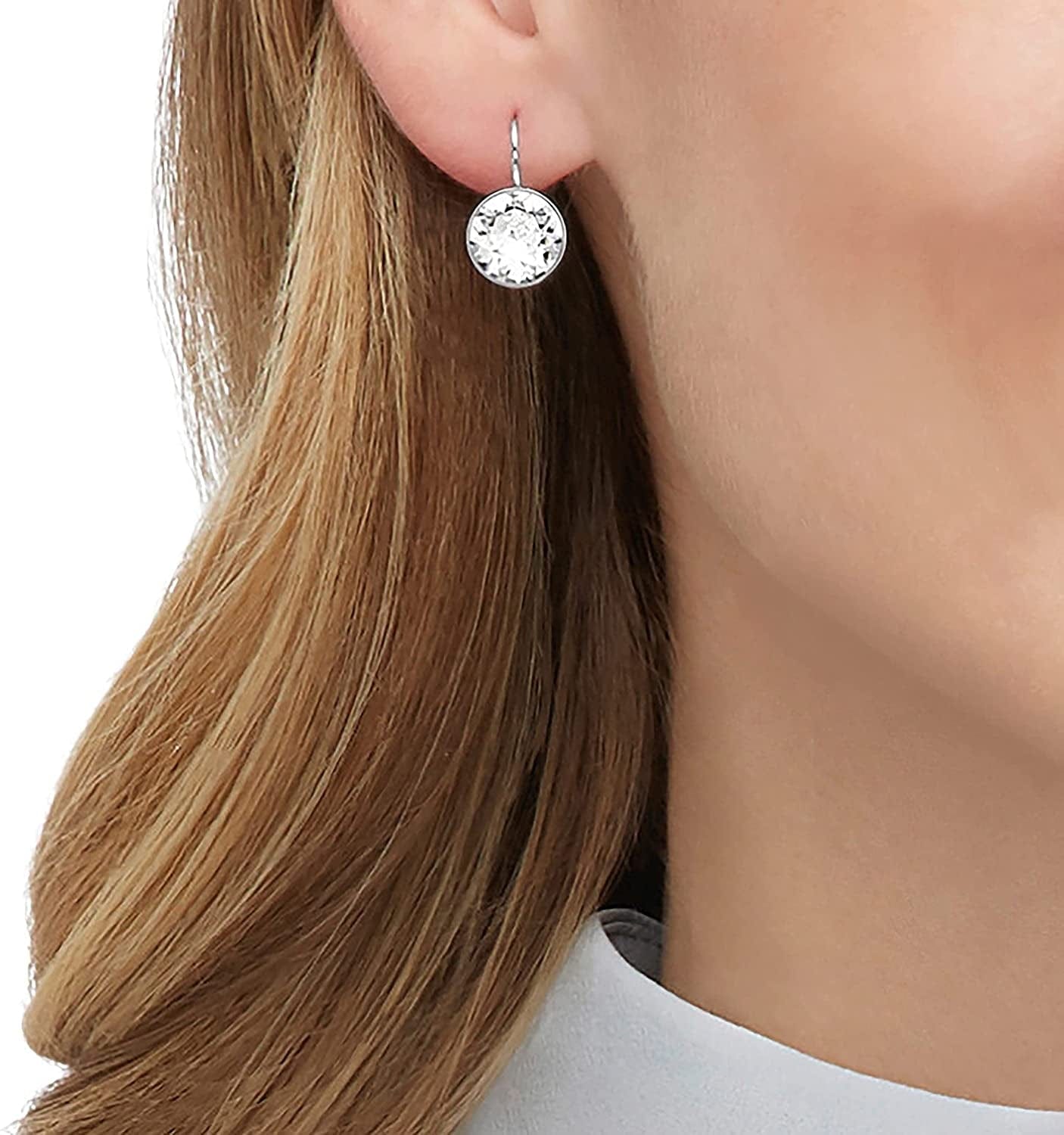 Bella Earrings Jewelry Collection, Gray Crystals, Pink Crystals, Clear Crystals