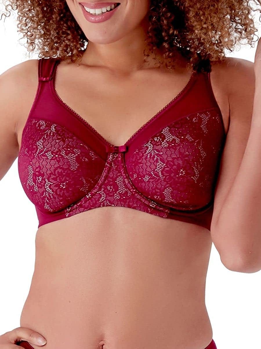 Berlei Women'S Beauty Everyday Minimizer Bra Burgundy Pink / 40I