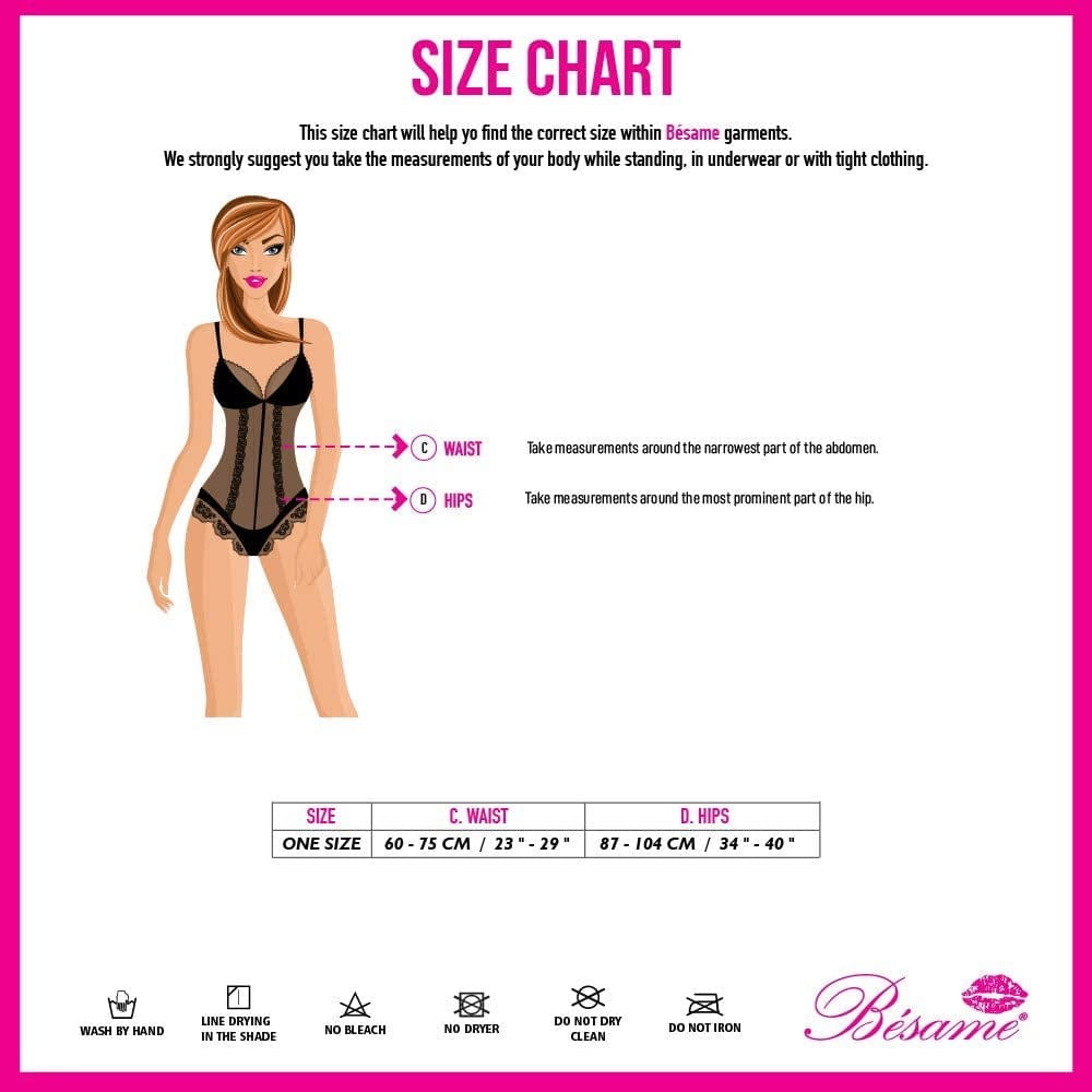 Besame G-String Thong Women Panties Underwear 5 Pack