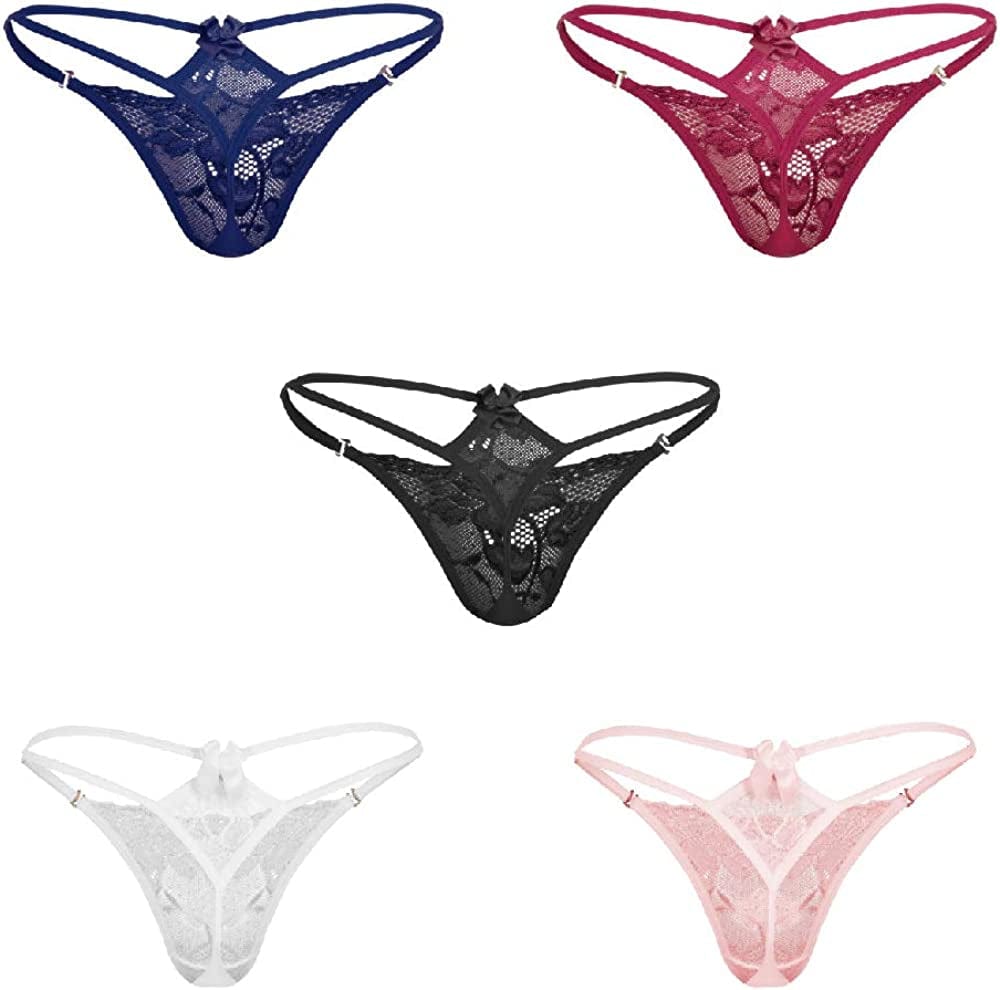 Besame G-String Thong Women Panties Underwear 5 Pack