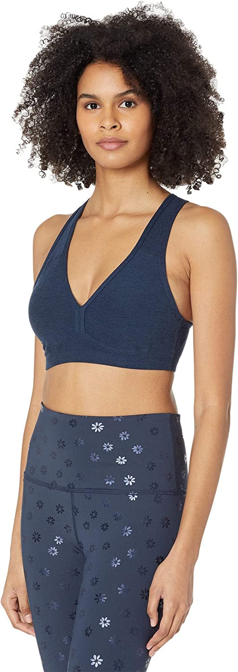Beyond Yoga Women'S Spacedye Lift Your Spirits Bra Nocturnal Navy / X-Large