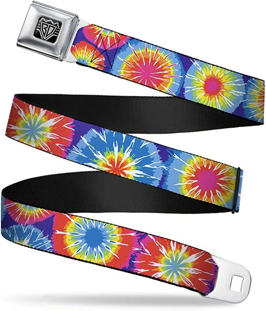 Buckle-Down Seatbelt Belt - 70'S Tie Dye - 1.5" Wide - 32-52 Inches in Length Apparel & Accessories > Clothing Accessories > Belts Buckle-Down