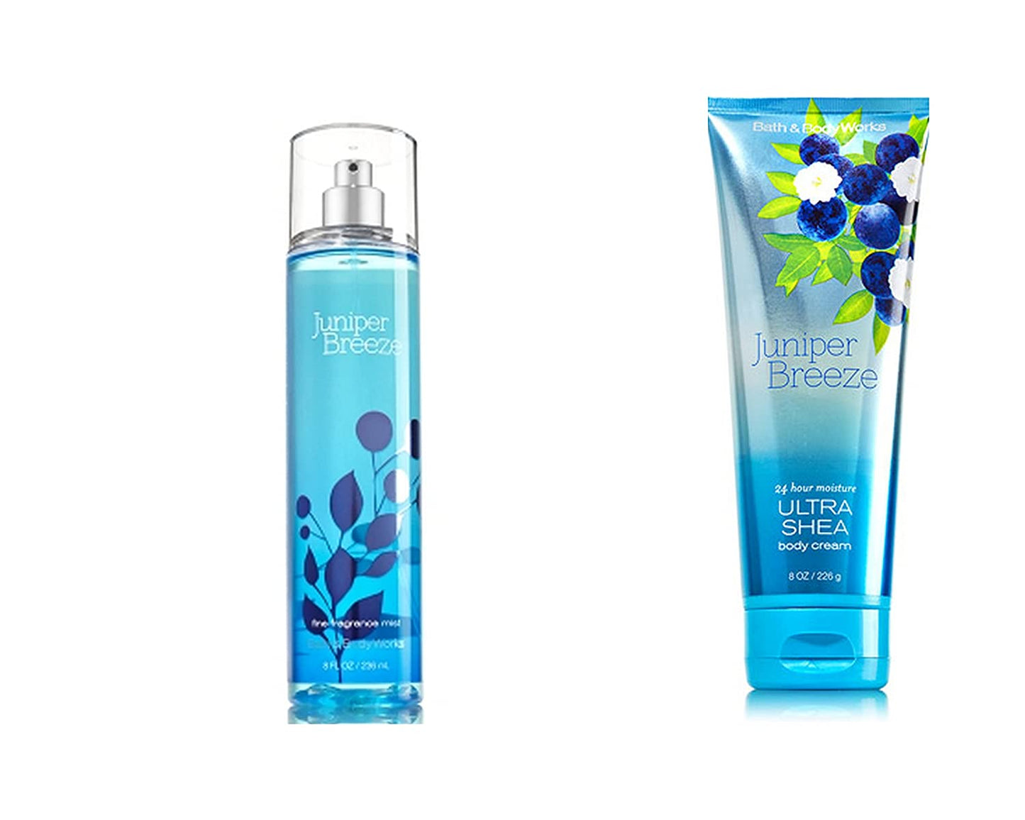 Bath Body Works Juniper Breeze Bundle Includes 1-Tube Juniper Breeze Ultra Shea Body Cream, 8 Oz + 1-Bottle Juniper Breeze Fine Fragrance Mist, 8 Oz Health & Beauty > Personal Care > Cosmetics > Bath & Body Bath & Body Works