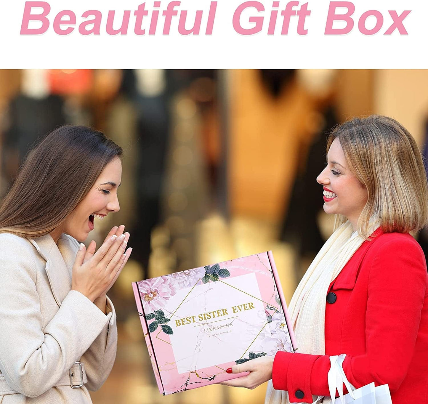 Birthday Gifts for Sister, Sisters Gifts from Sister, Gifts for Friends Female, Bday Gift for Women, Sister Gifts for Thanksgiving/Christmas/Graduation/Mother'S Day, Sister Necklace, Sister Bracelet