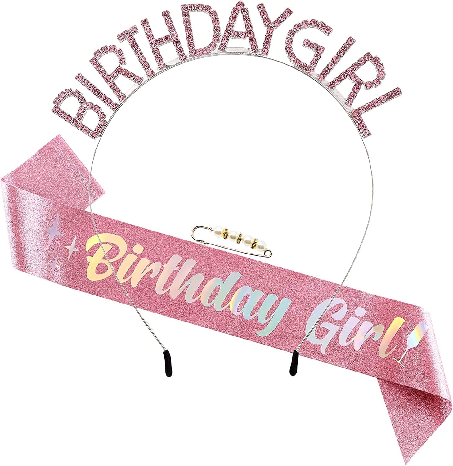 'Birthday Queen' Sash for Women and Girls,Gold Foil Soft Satin Black Sash,Sweet Happy Princess Party Decorations Gift,21St,30Th,40Th,50Th or Any Other Birthday Party Supplies Apparel & Accessories > Clothing Accessories > Sashes MGJSRNH Pink