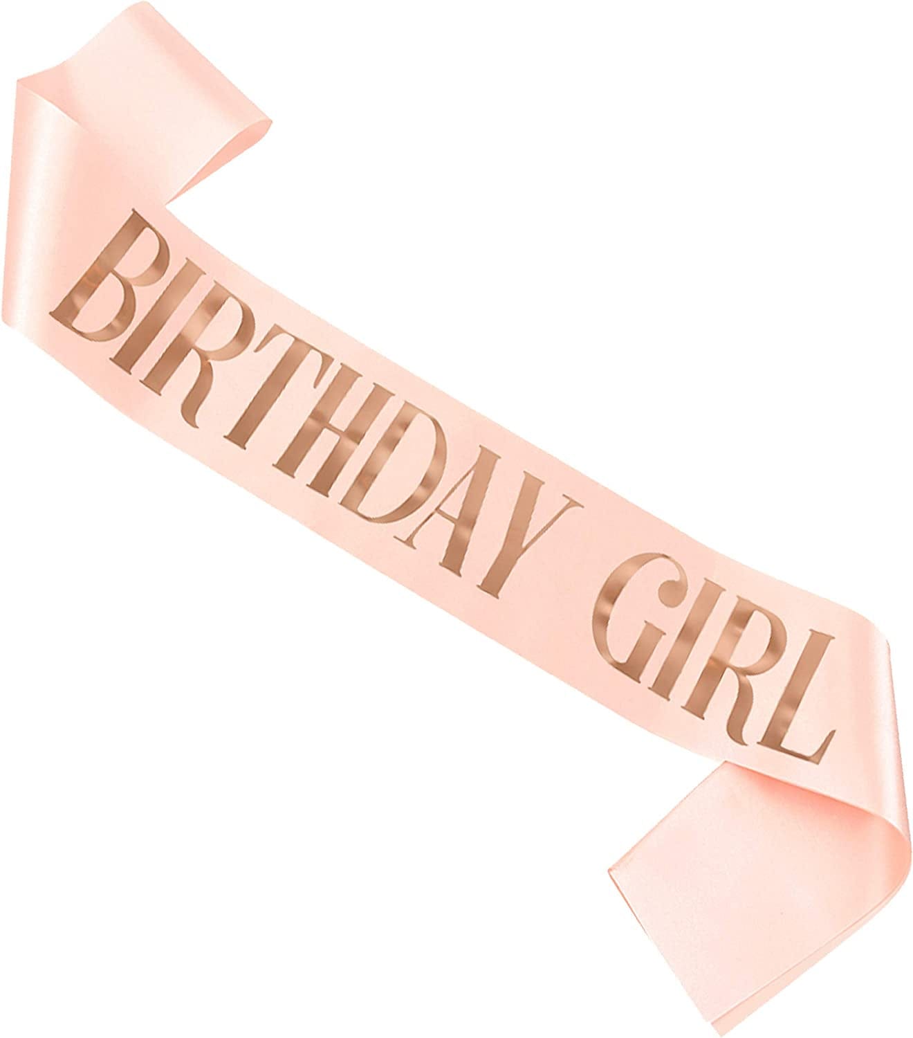 'Birthday Queen' Sash for Women and Girls,Gold Foil Soft Satin Black Sash,Sweet Happy Princess Party Decorations Gift,21St,30Th,40Th,50Th or Any Other Birthday Party Supplies Apparel & Accessories > Clothing Accessories > Sashes MGJSRNH Rose Gold