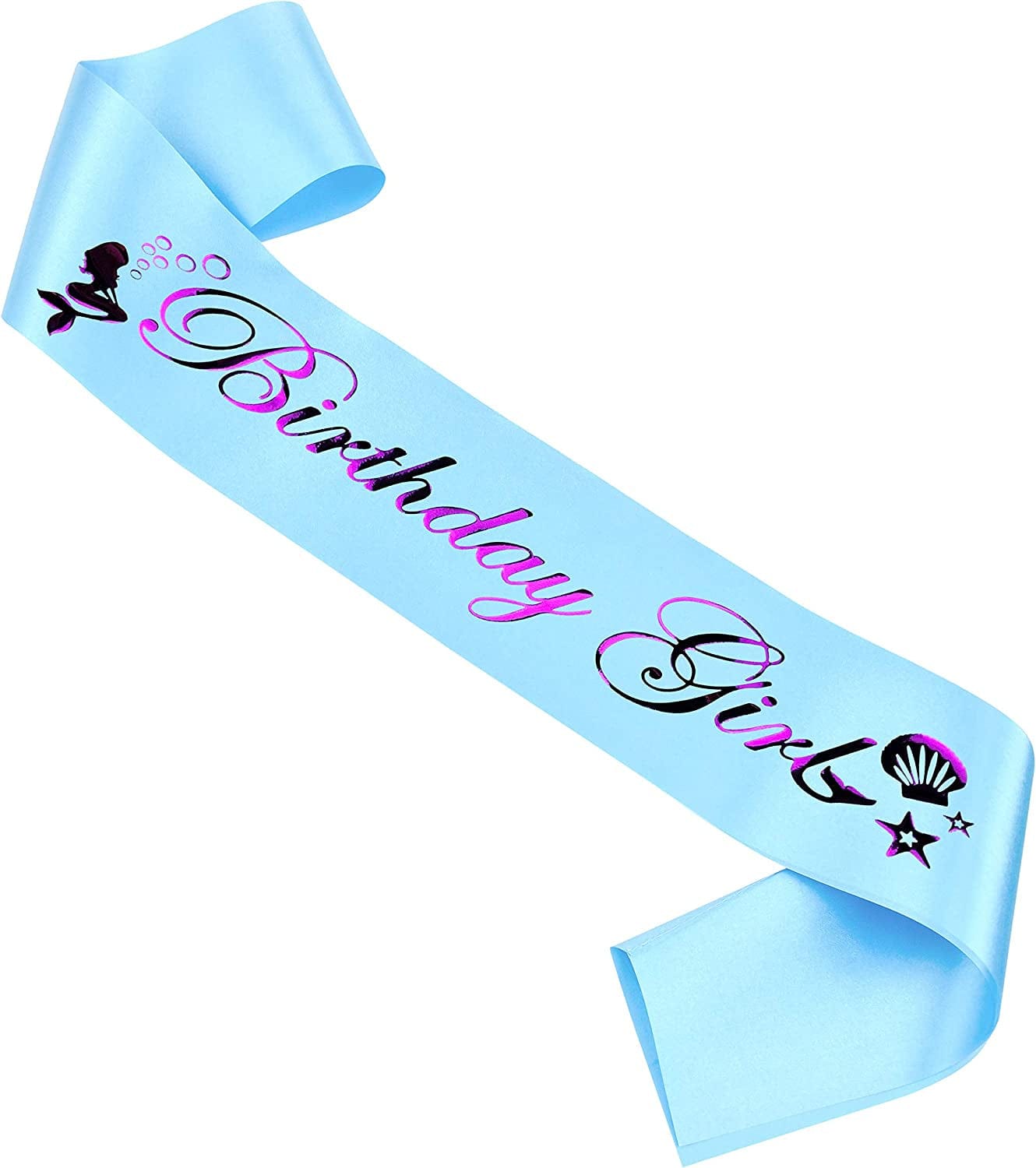 'Birthday Queen' Sash for Women and Girls,Gold Foil Soft Satin Black Sash,Sweet Happy Princess Party Decorations Gift,21St,30Th,40Th,50Th or Any Other Birthday Party Supplies Apparel & Accessories > Clothing Accessories > Sashes MGJSRNH Blue - Purple