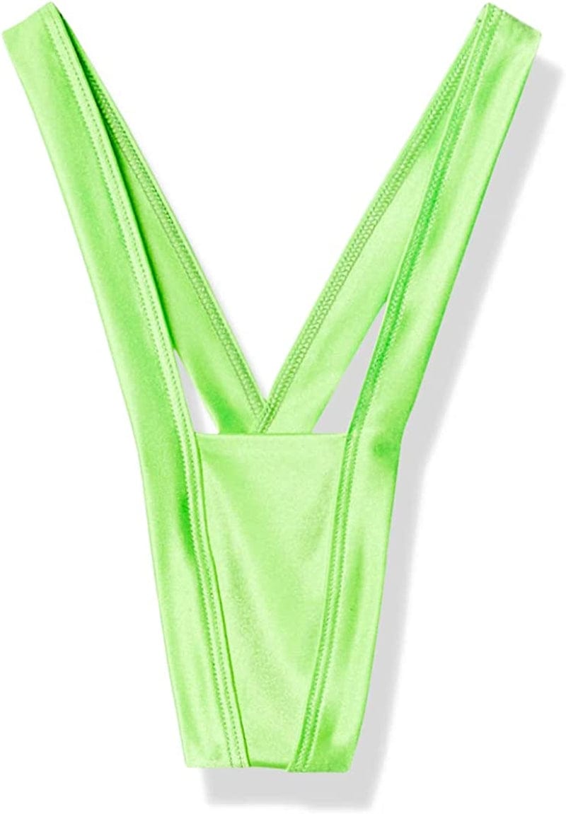 BODYZONE Women'S Heart Back Thong Neon Green / One Size