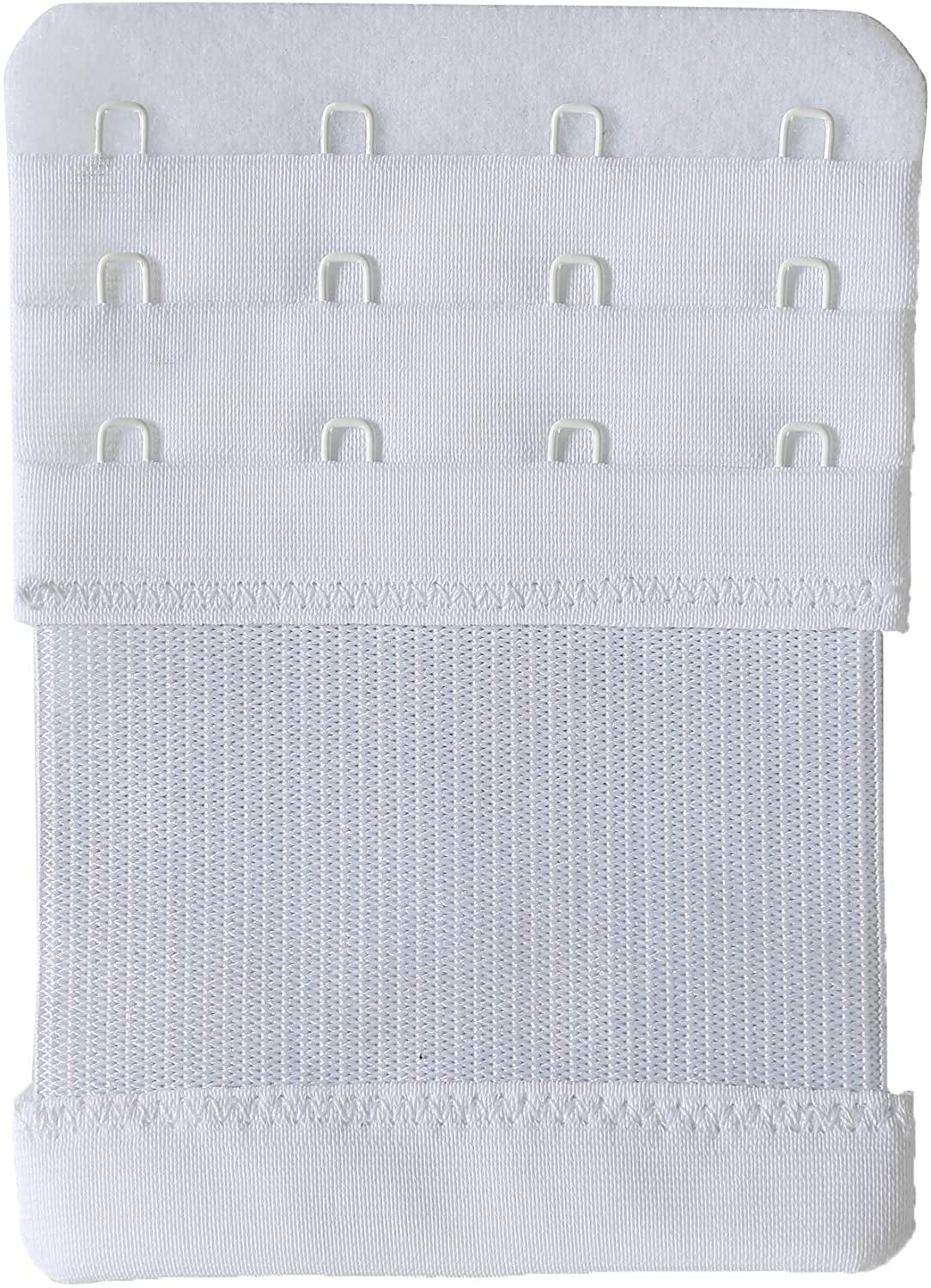 Bra Extenders 4 Hook Elastic Stretchy Bra Extensions Strap Comfortable 3Pcs-Pack