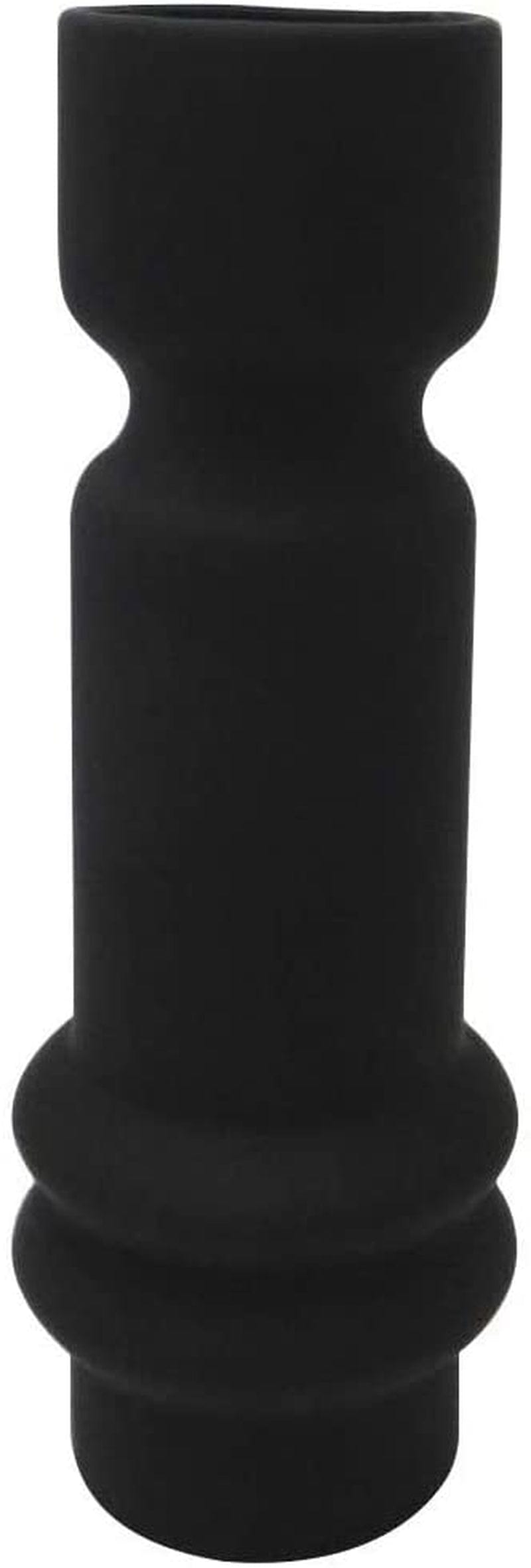 Brand – Modern Totem Stoneware Vases, Set of 3, Black