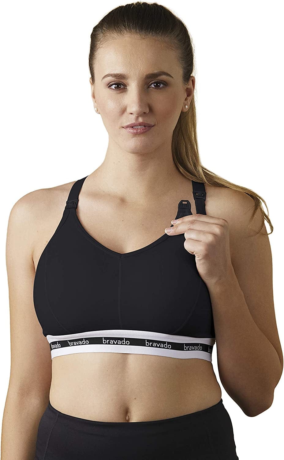 BRAVADO! DESIGNS Original Nursing Maternity Bra Sustainable Regular Full Extended B, C, D, DD/E, DDD/F, G H, I, J Cups Black / Full / Small